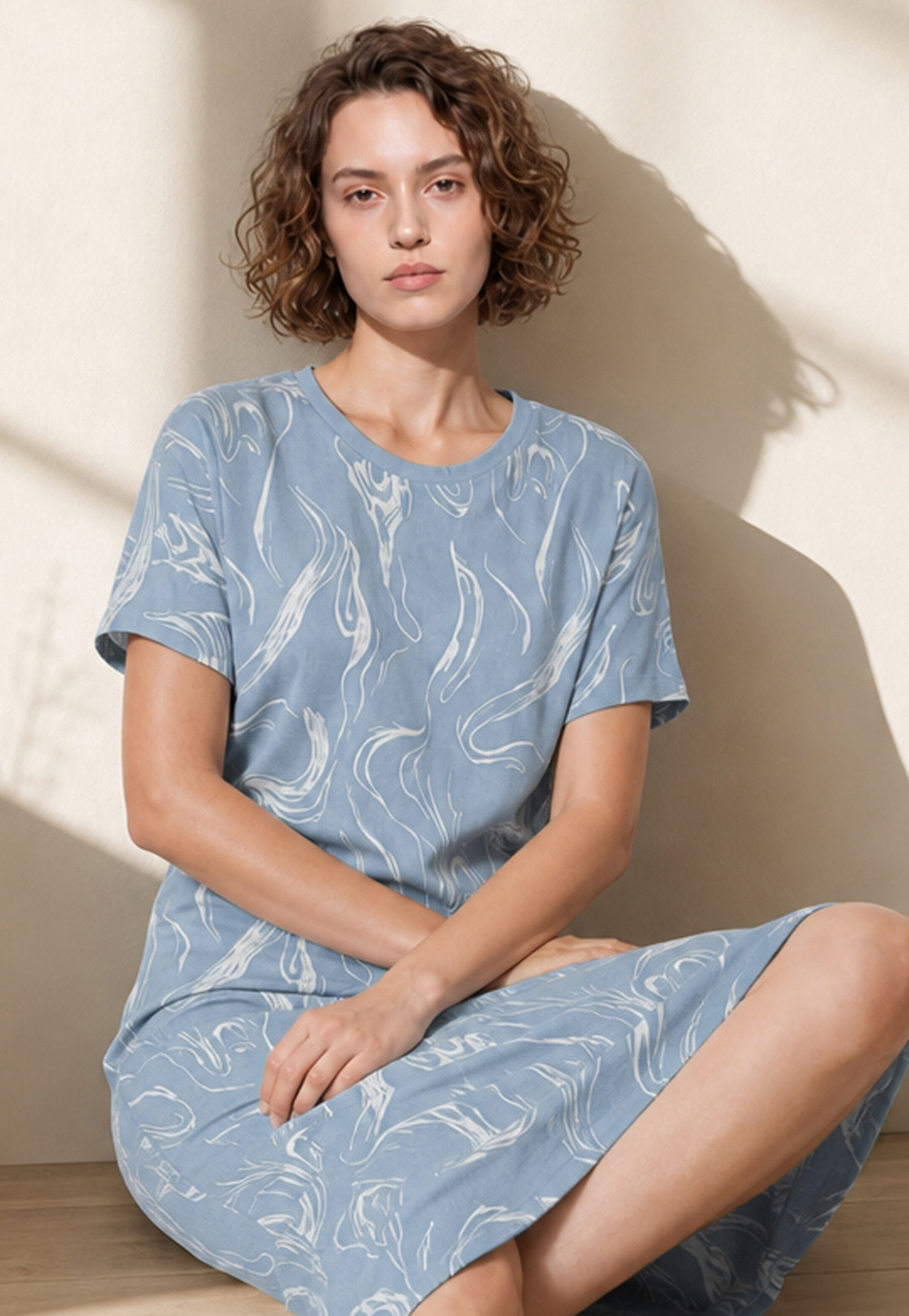GINGER Abstract Night Dress-picture-36