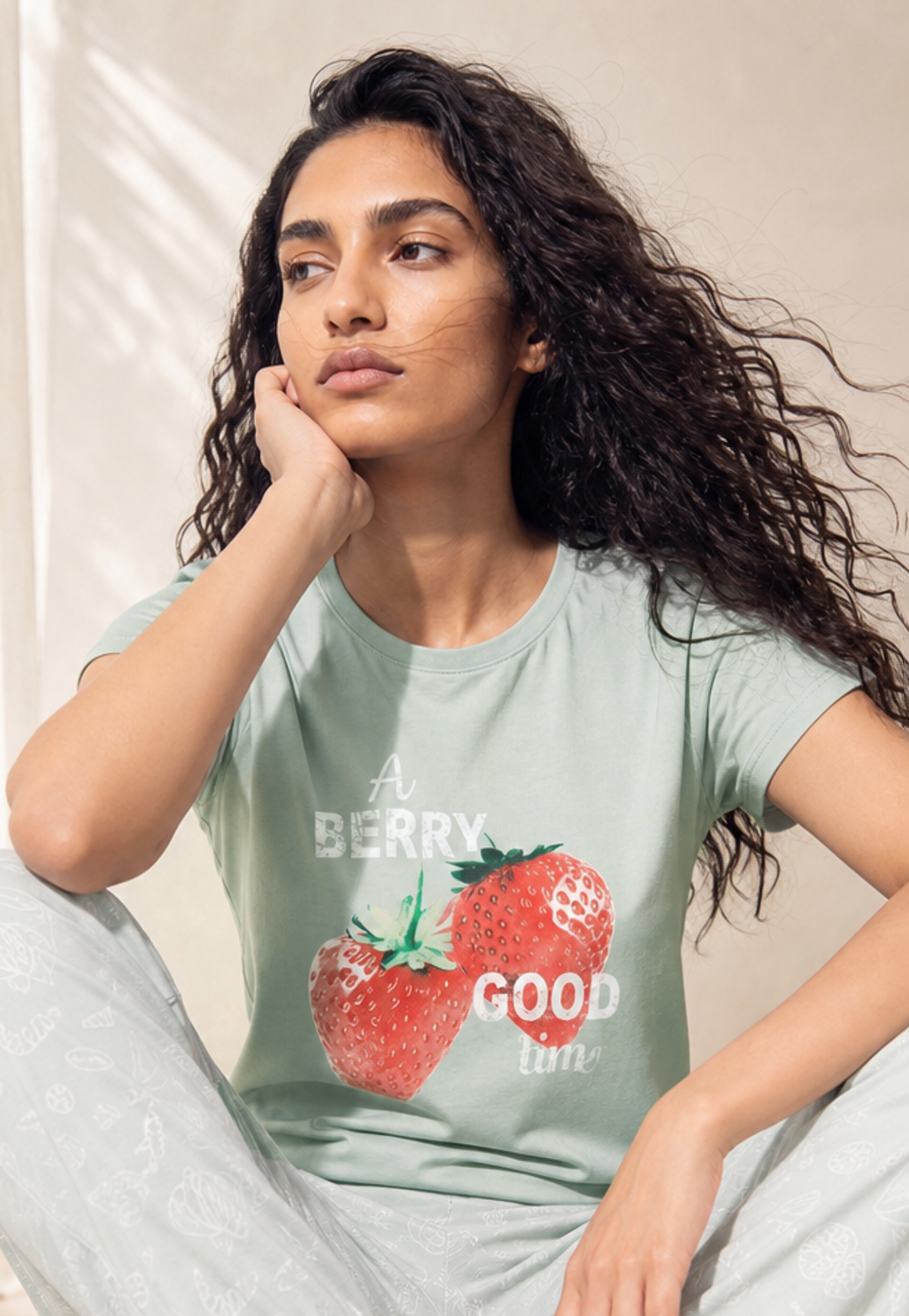 GINGER A Berry Good Time Lounge T-shirt-picture-23