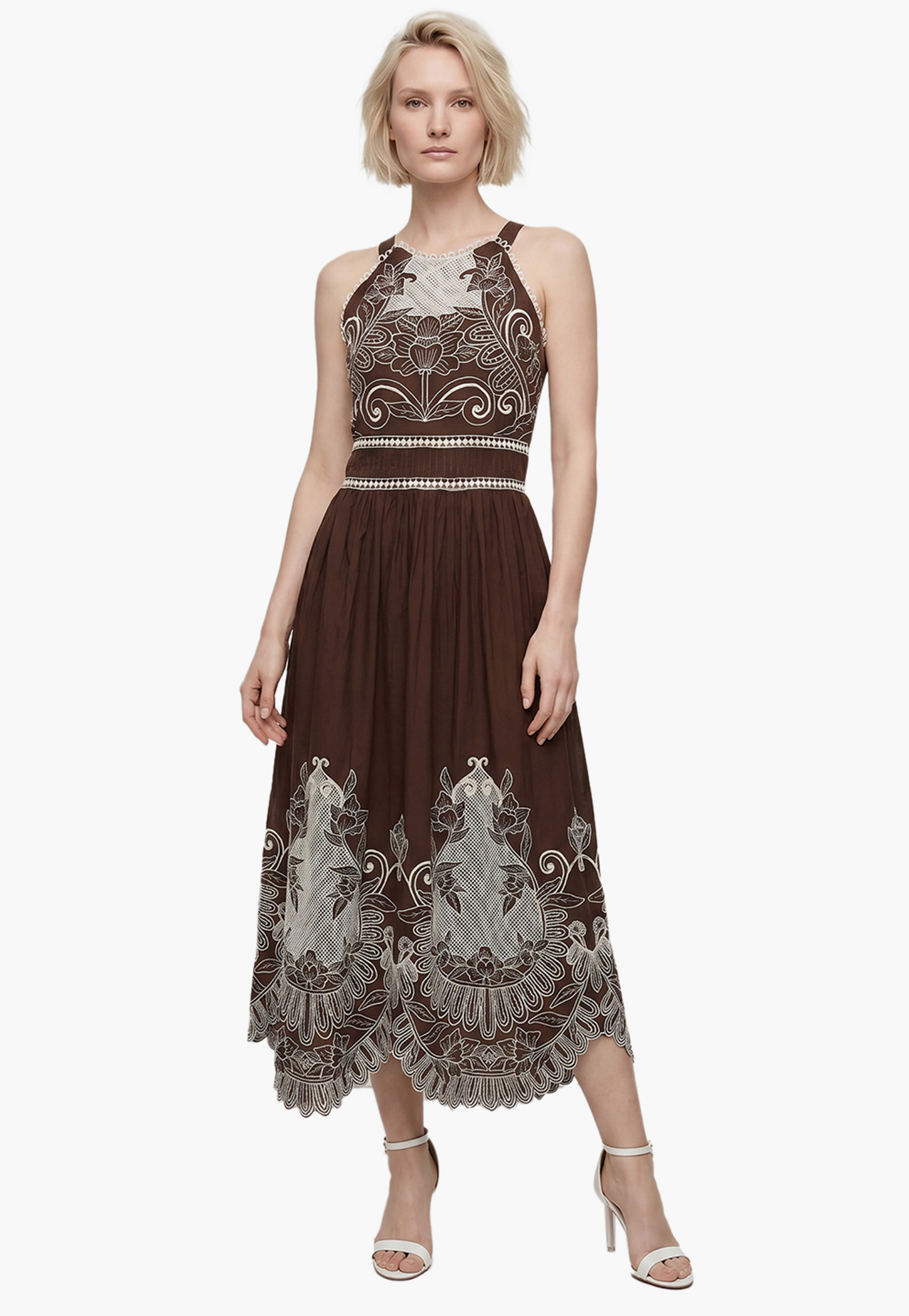 VERO MODA Embroidered Midi Dress-picture-30
