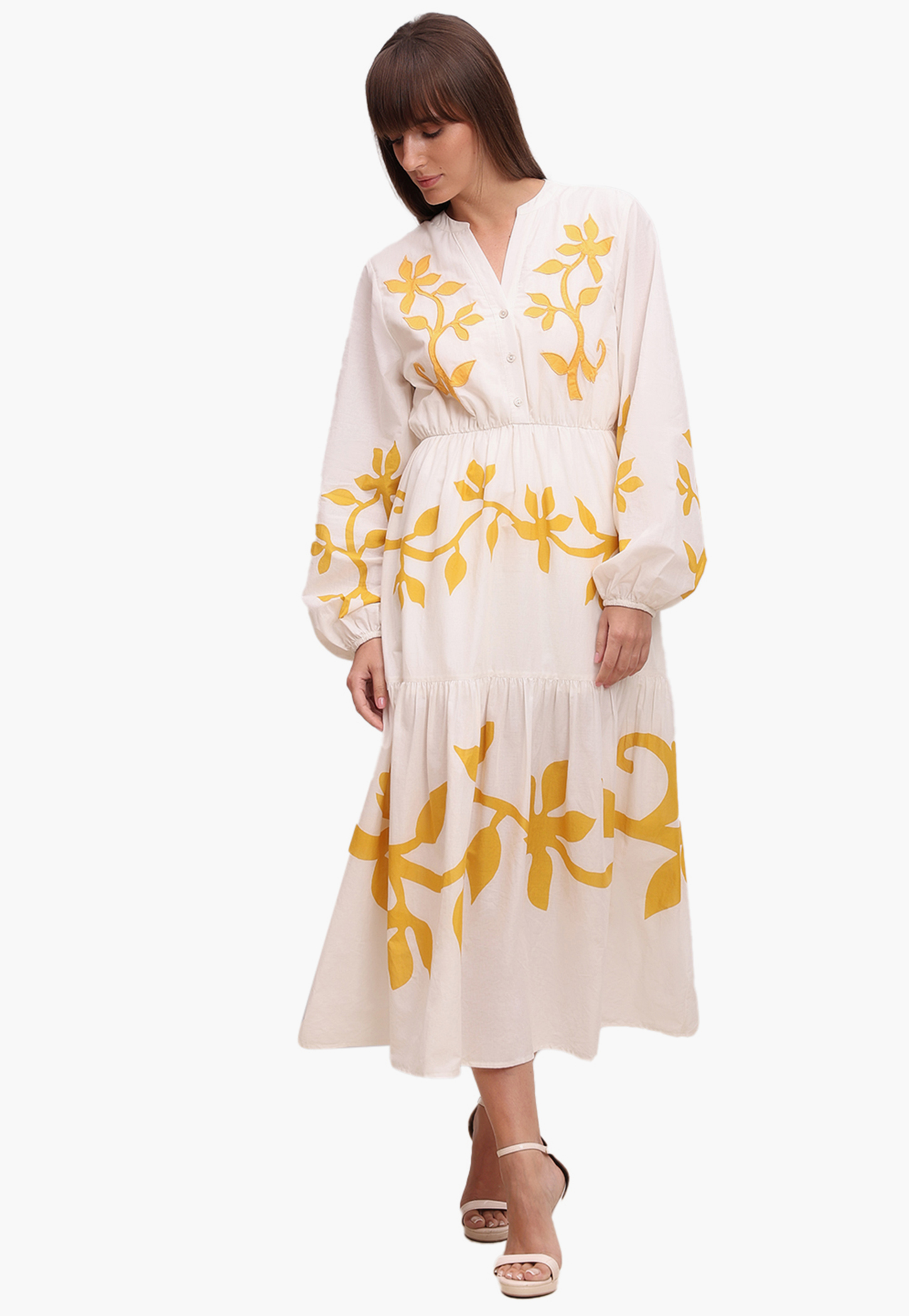 VERO MODA Floral Print Tiered Dress-picture-46