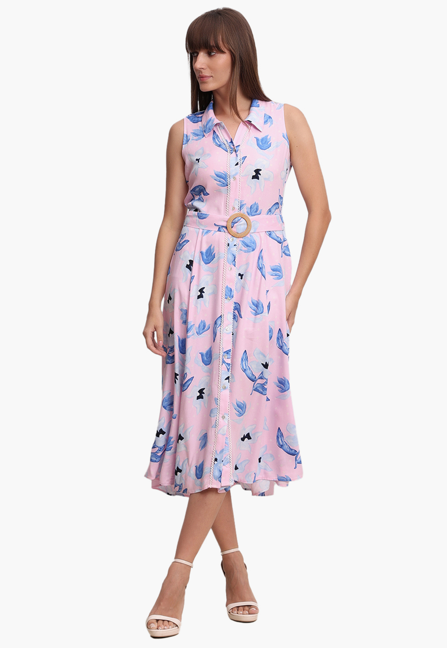 VERO MODA Floral Print Midi Dress-picture-55