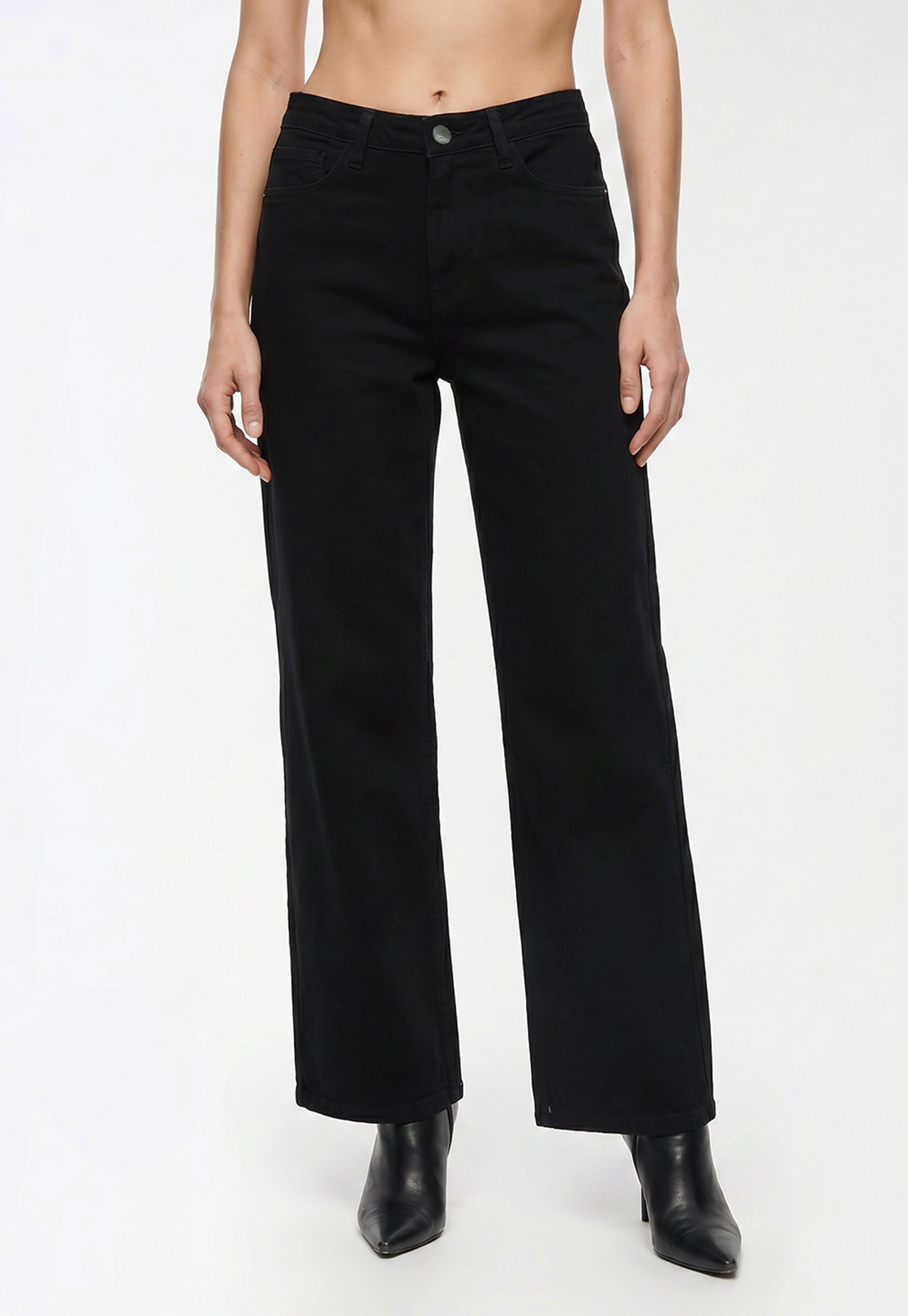KRAUS Solid Wide Leg Jeans-picture-27