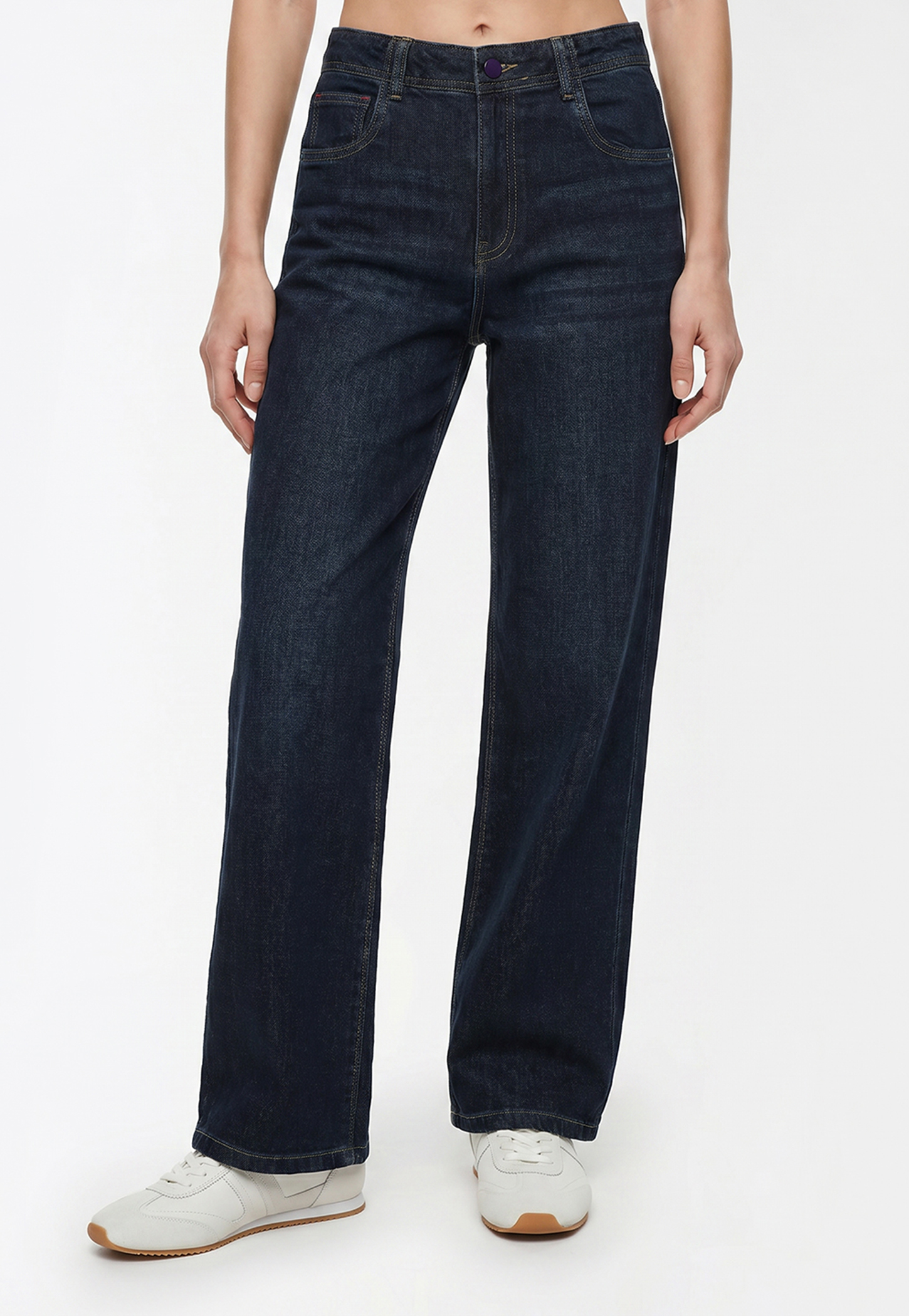 KRAUS Solid Wide Leg Jeans-picture-24