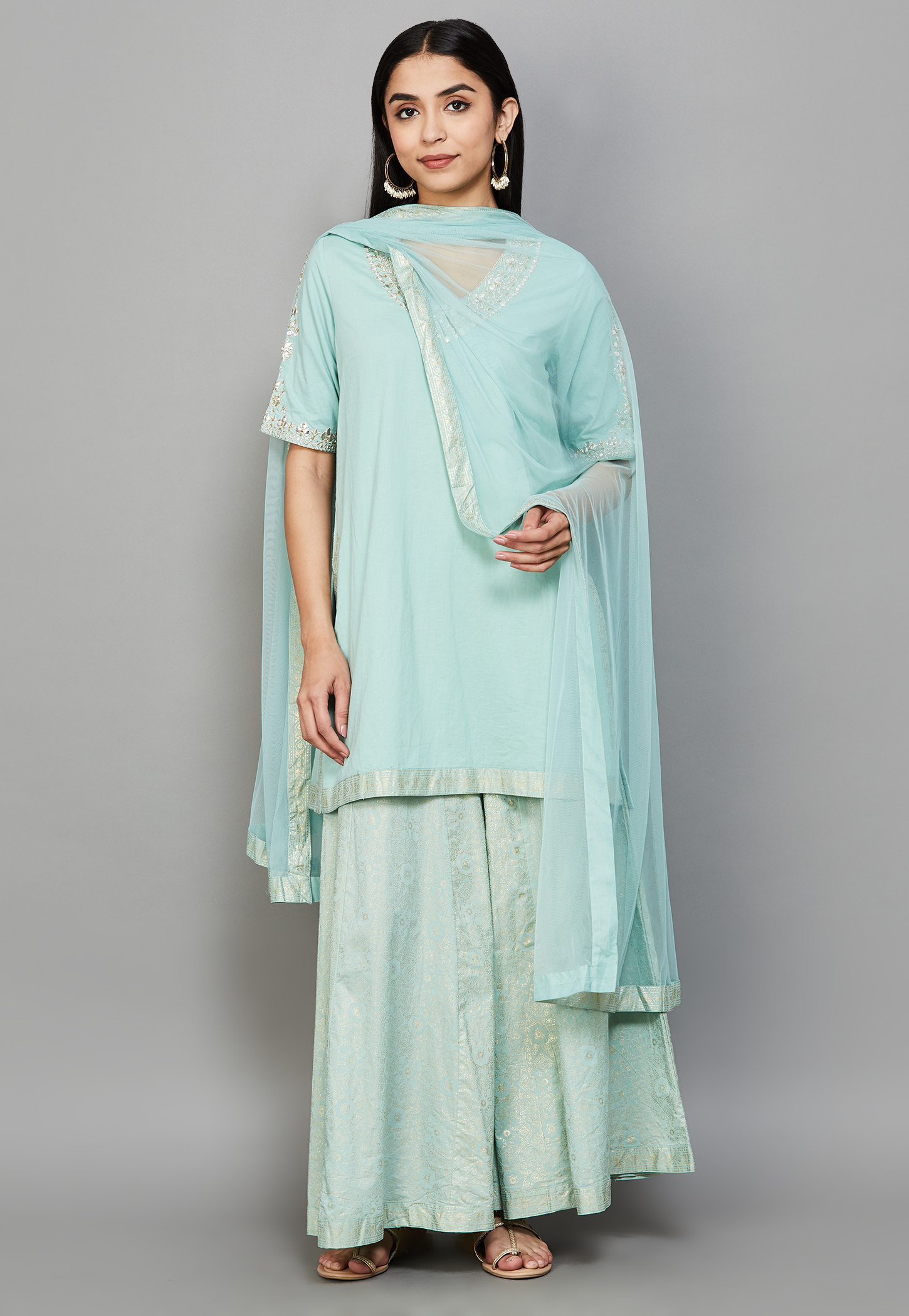 BIBA Embroidered Kurta Set-picture-16