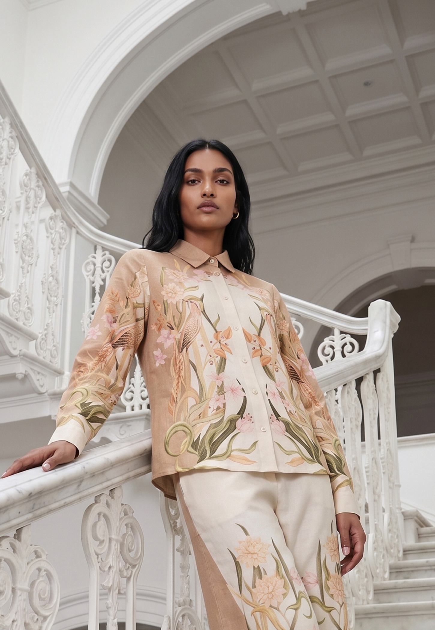 CODE Floral Print Regular Shirt-picture-37