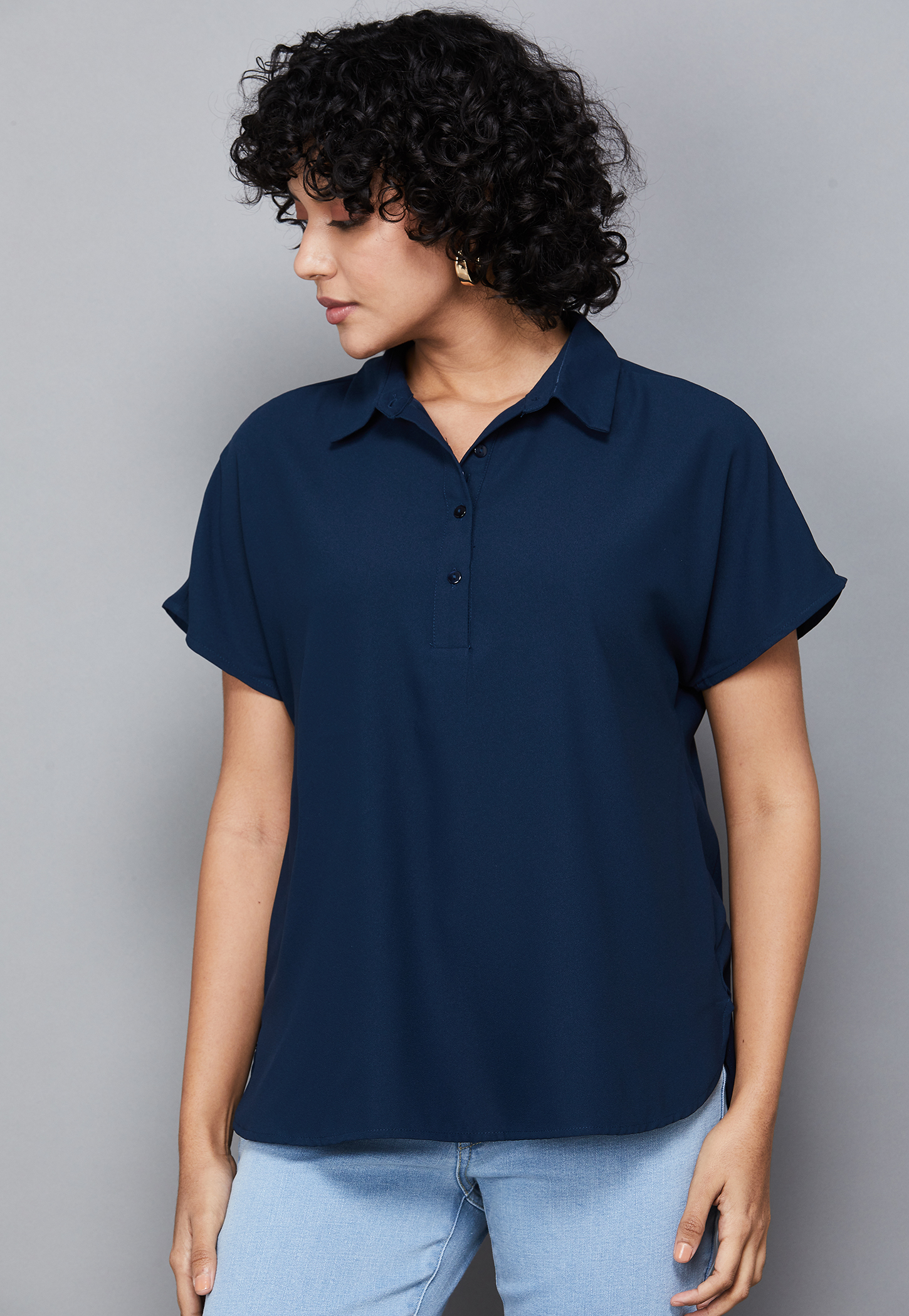 VAN HEUSEN Solid Collared Top-picture-39