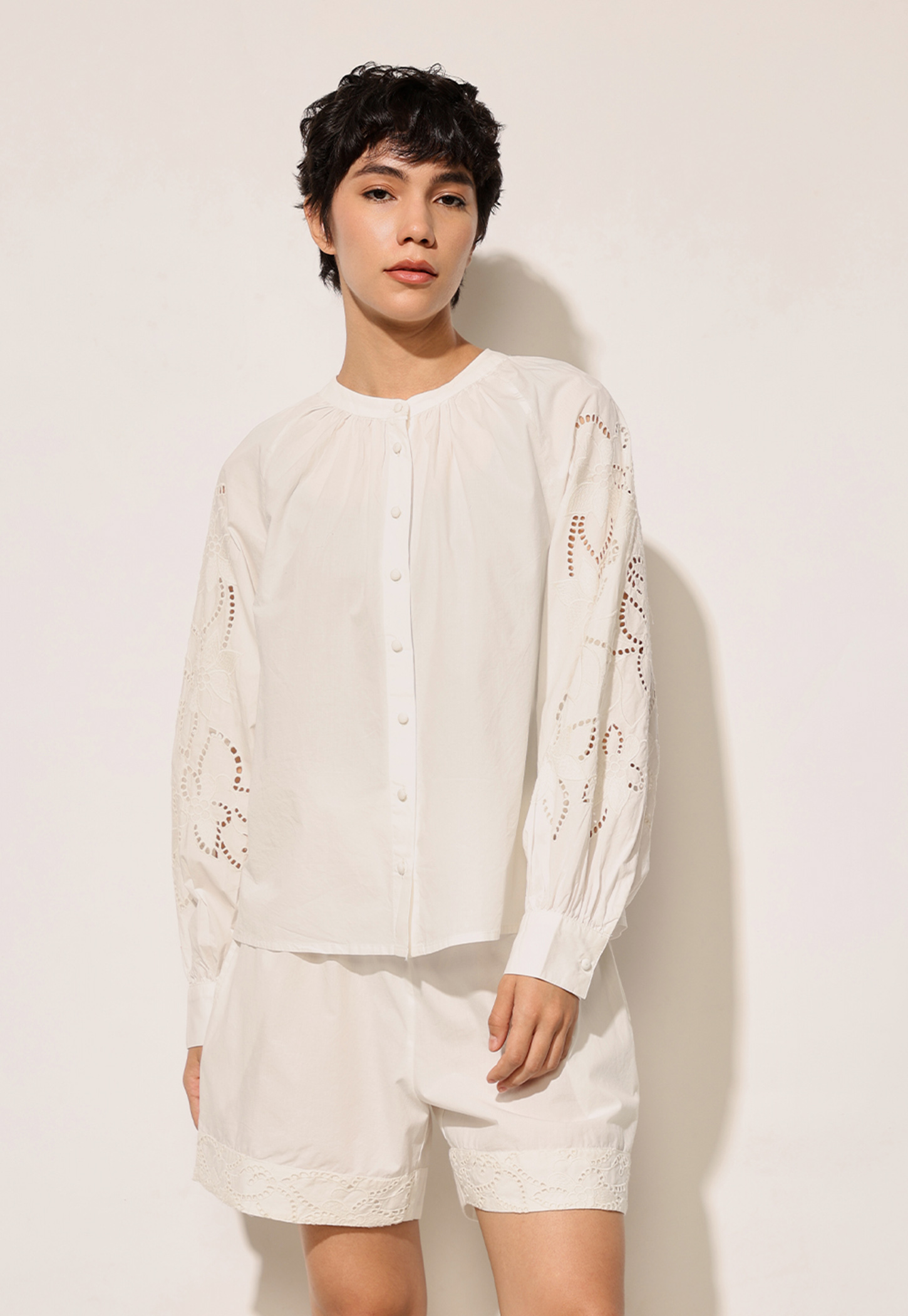 ONLY Schiffli Buttoned Top-picture-41