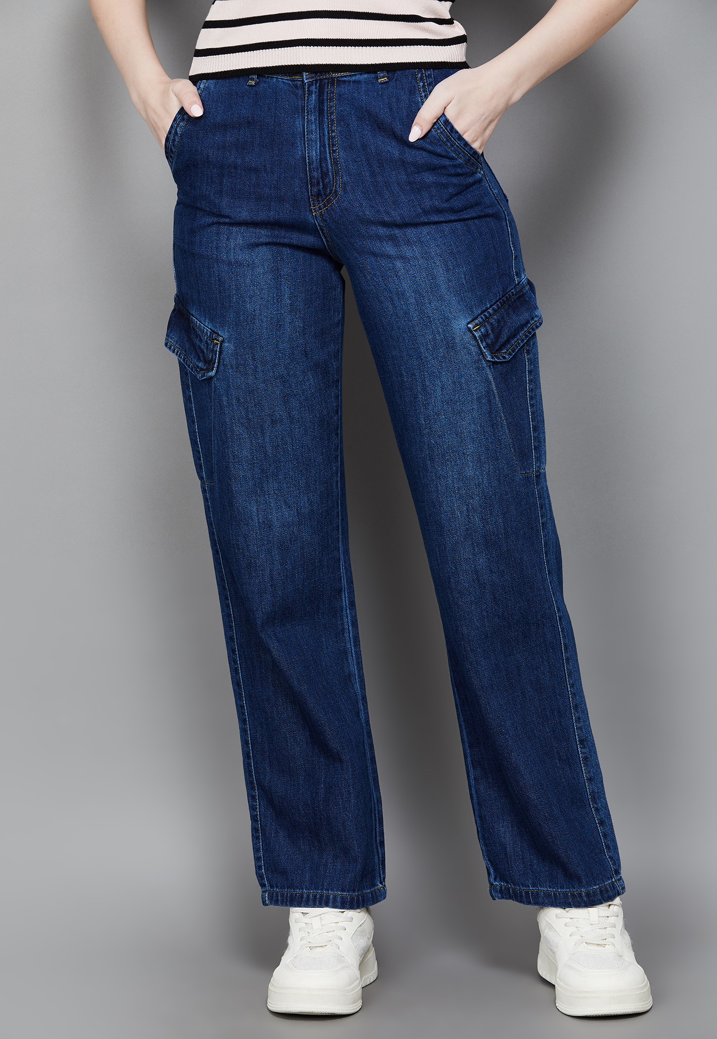 KRAUS Solid Cargo Jeans-image-6