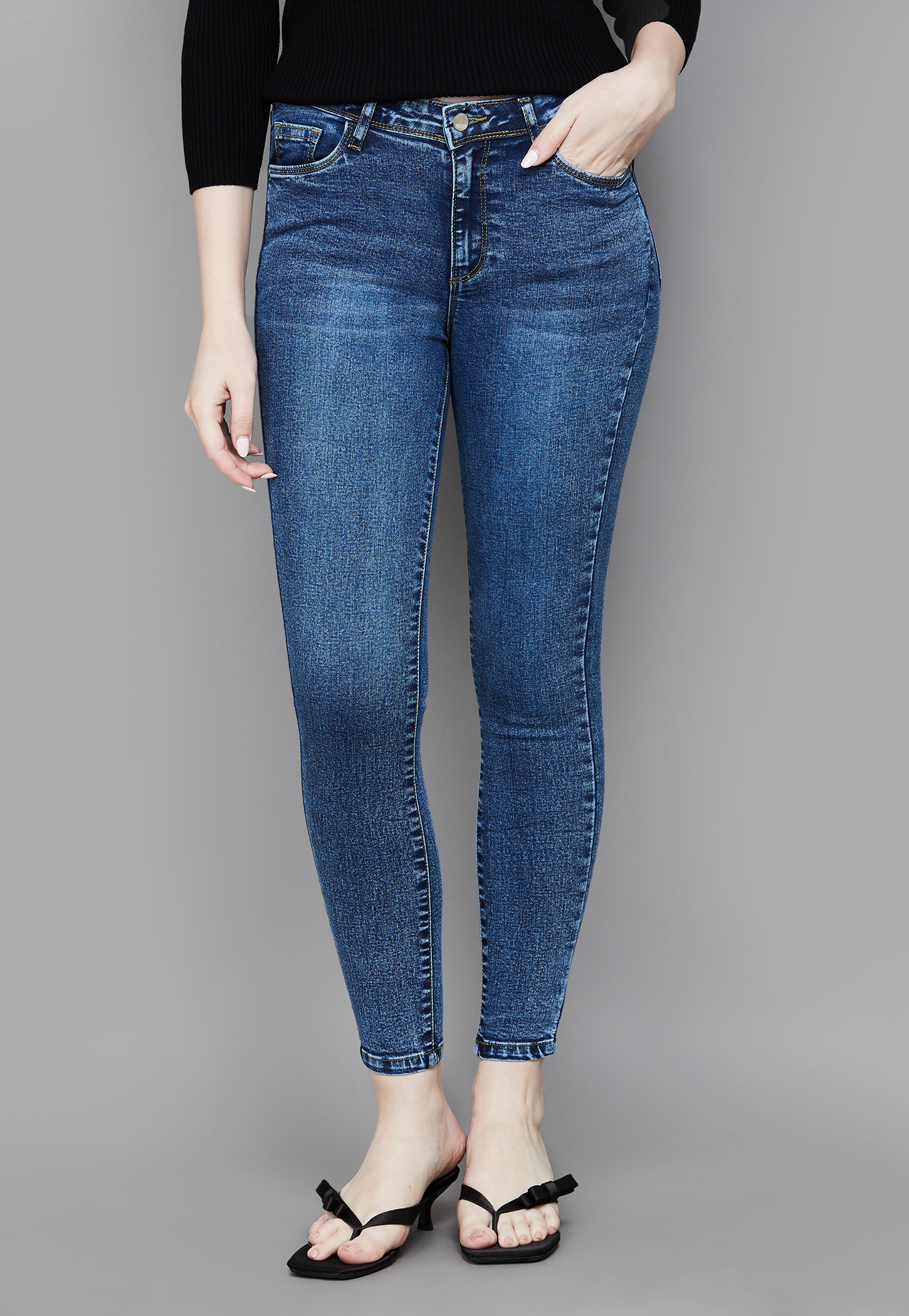 KRAUS Washed Skinny Fit Jeans-picture-14