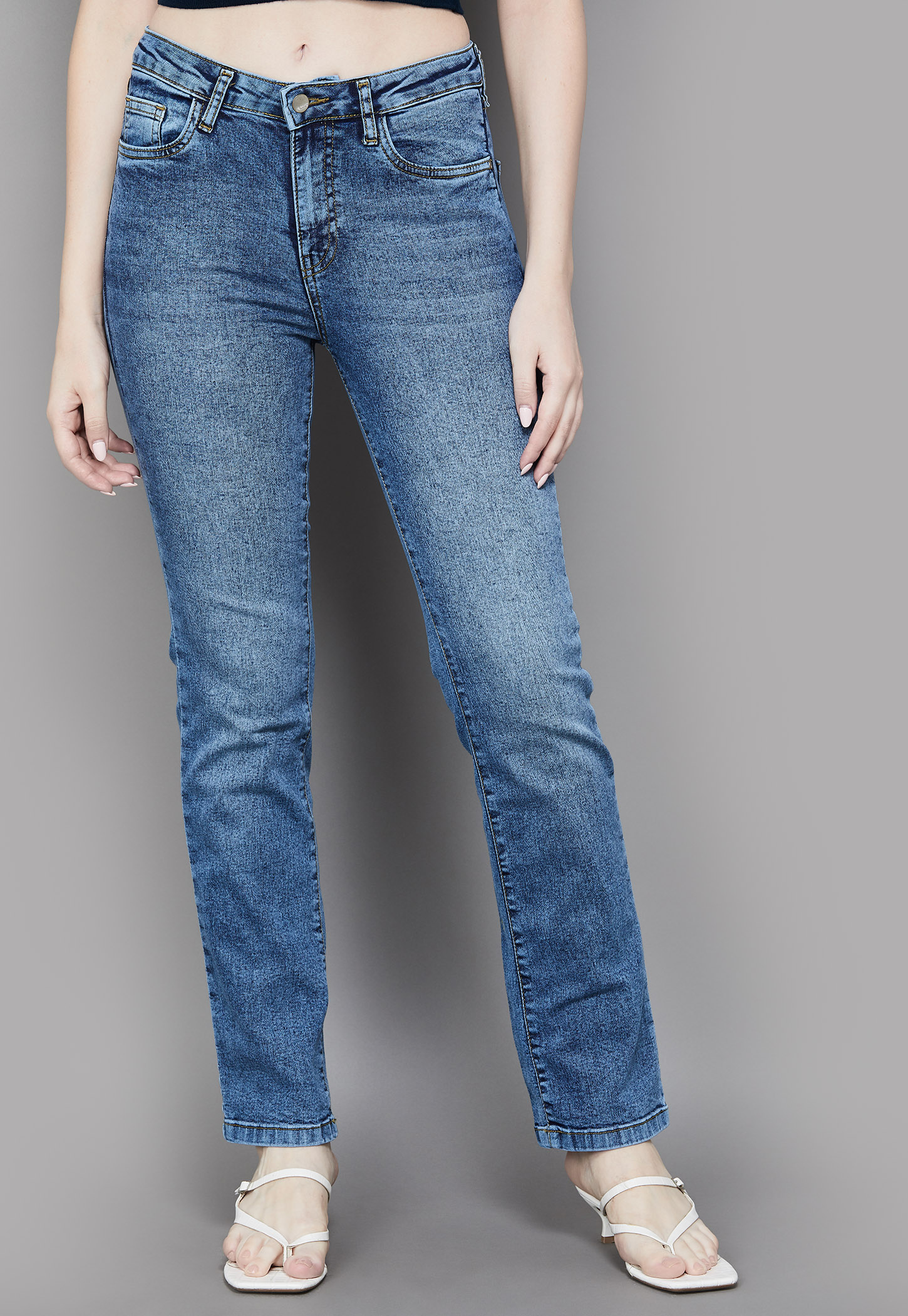 KRAUS Solid Straight Fit Jeans-picture-36