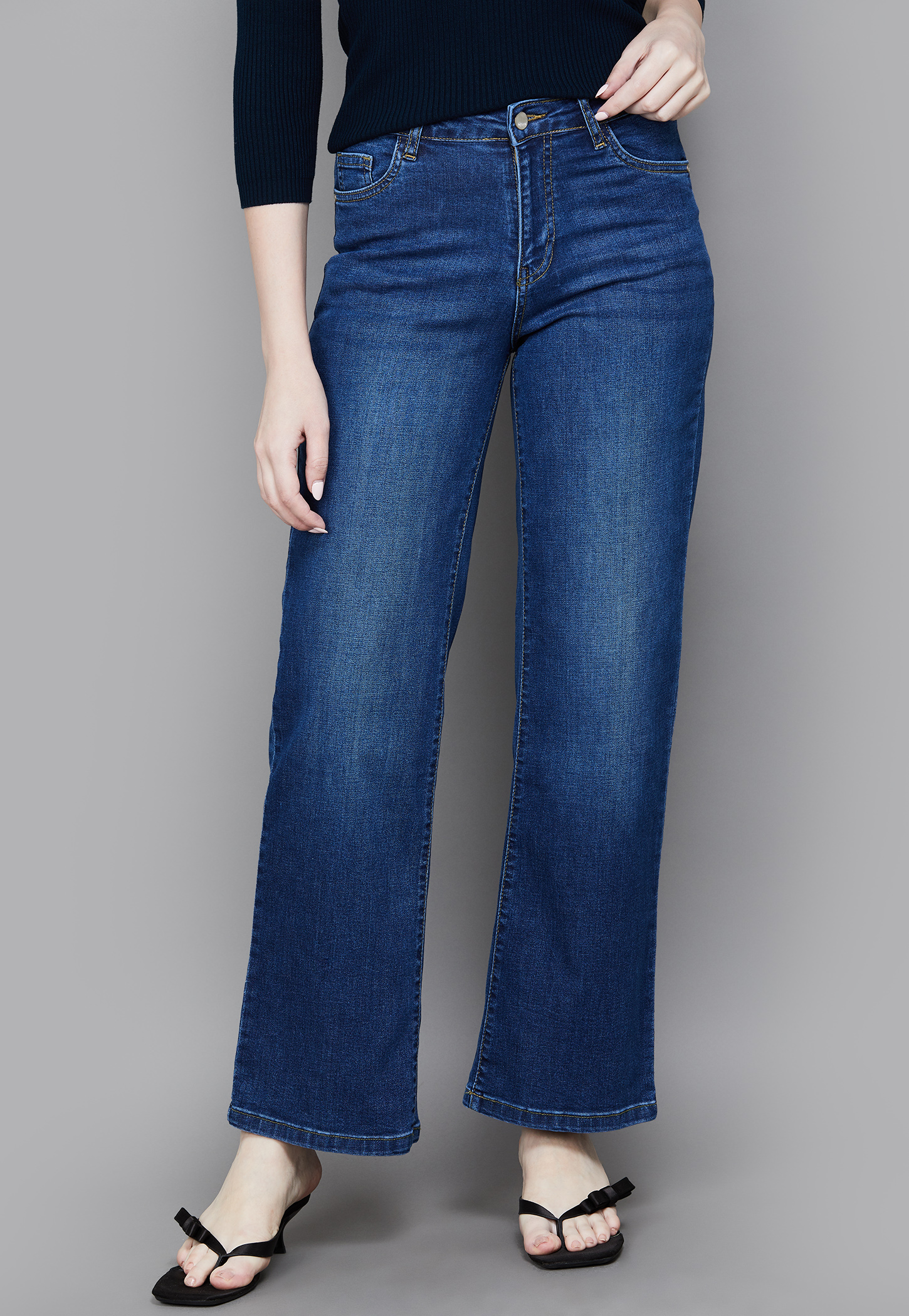 KRAUS Washed Wide Leg Jeans-picture-20