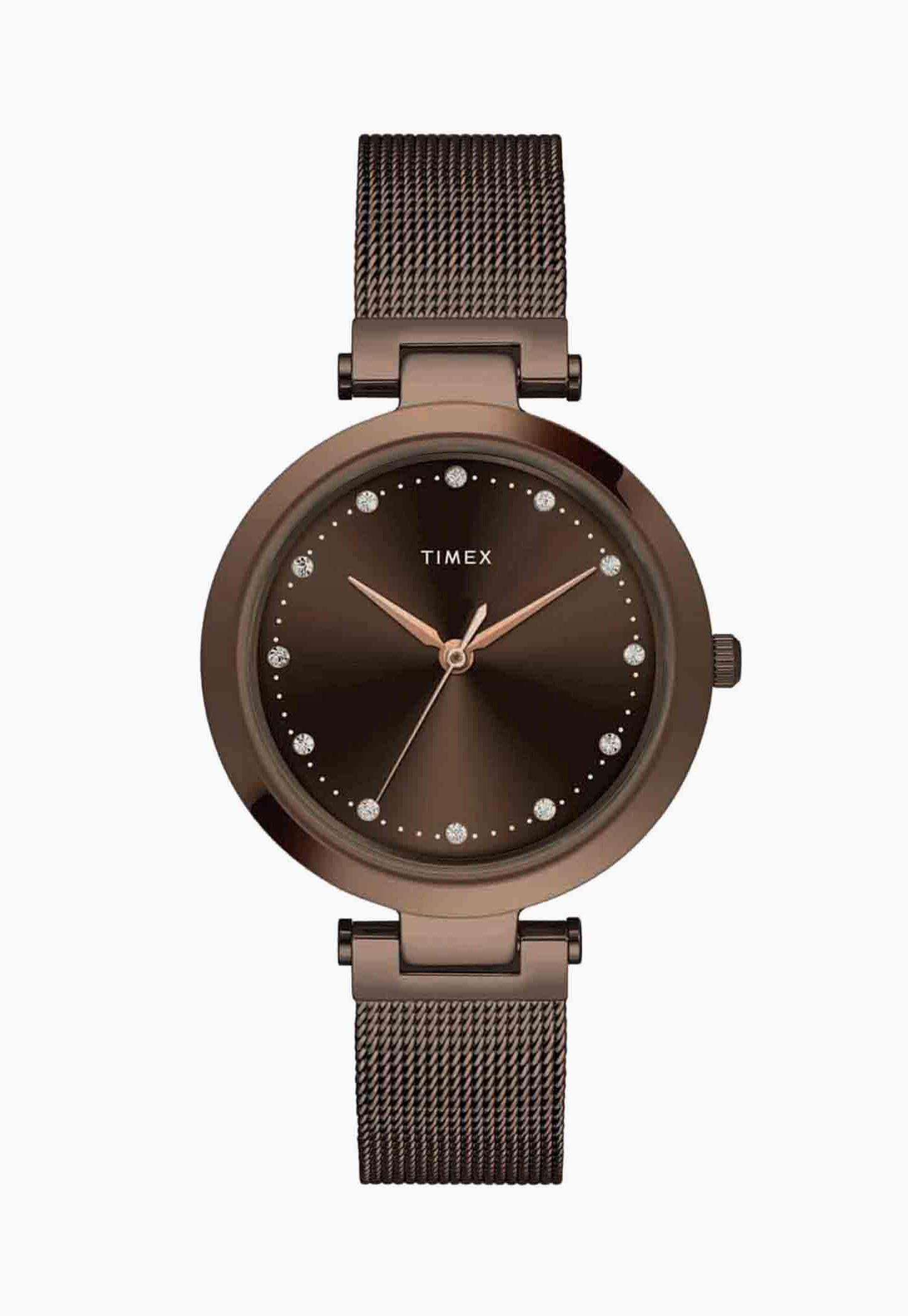 TIMEX Fashion Mesh Analog Watch-TWEL11825-image-19