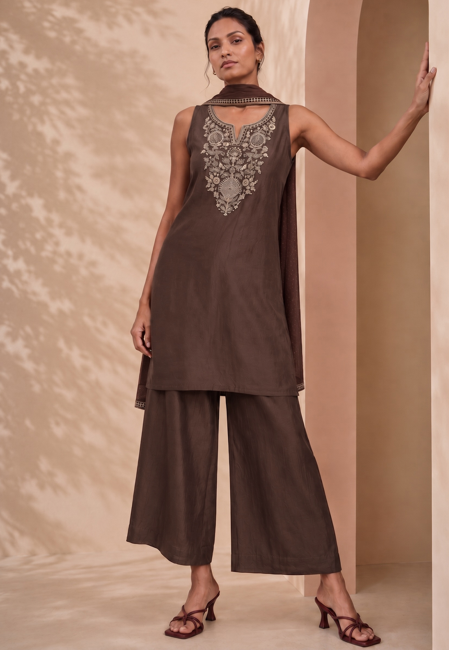 MELANGE Embroidered Kurta Set-picture-49