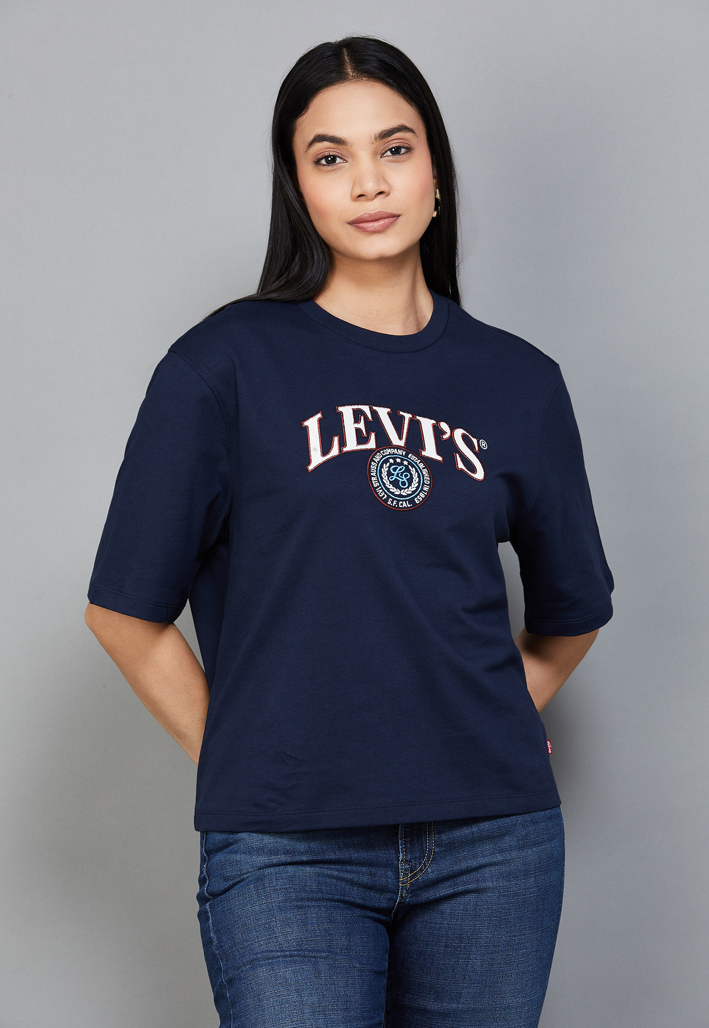 LEVI'S Brand Applique Design T-shirt-picture-23