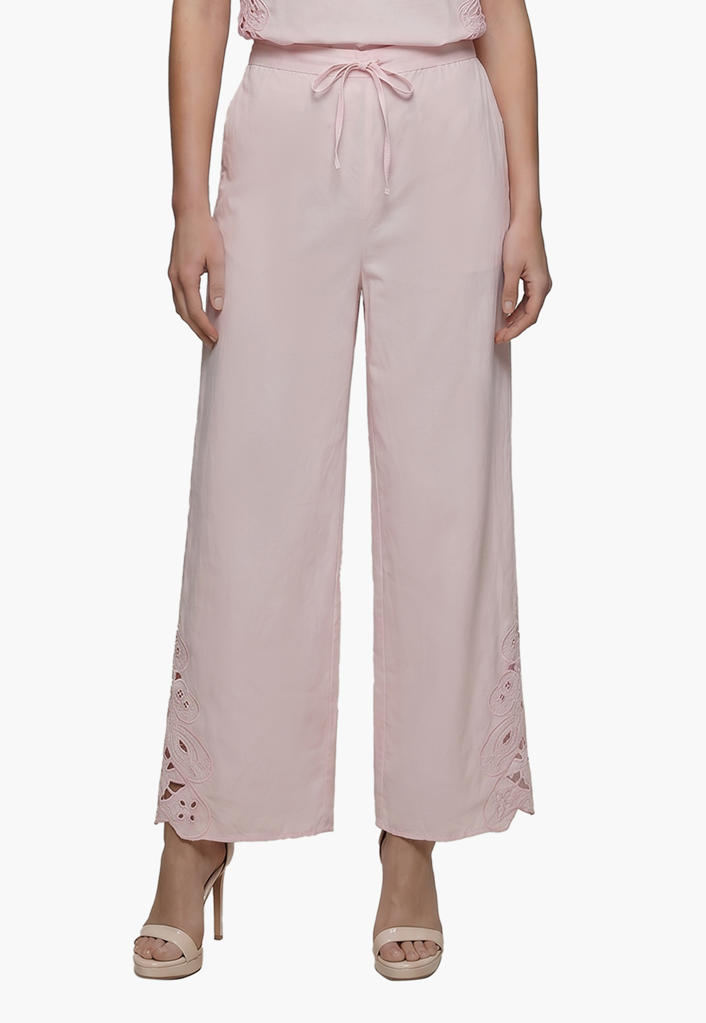 VERO MODA Embroidered Wide-Leg Trousers-picture-35