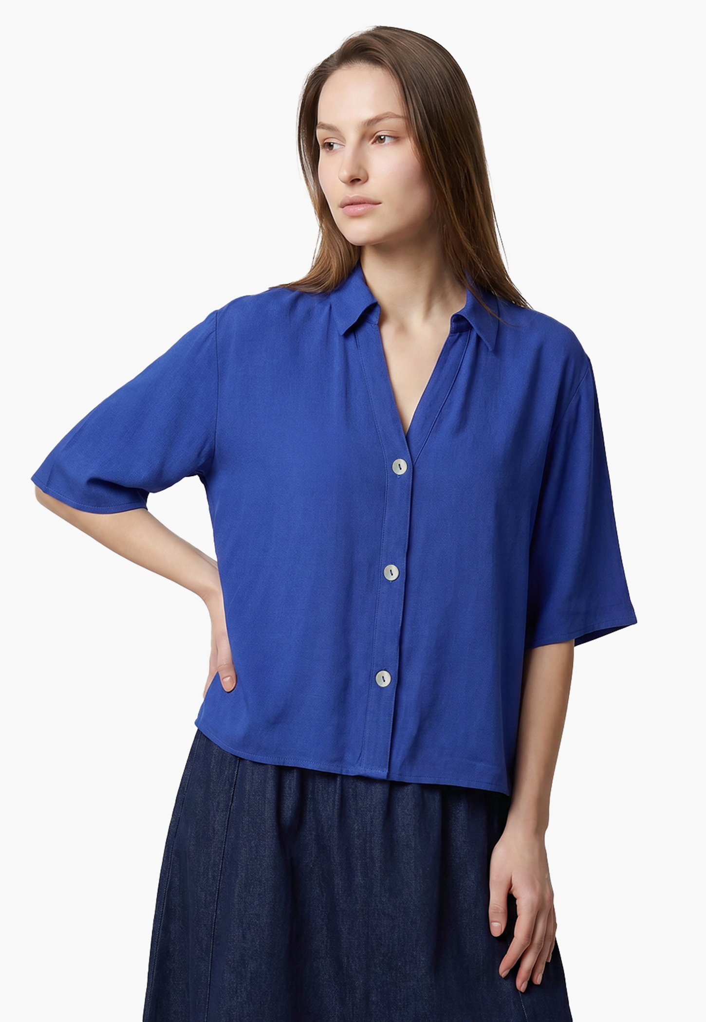 VERO MODA Solid Regular Fit Shirt-picture-13