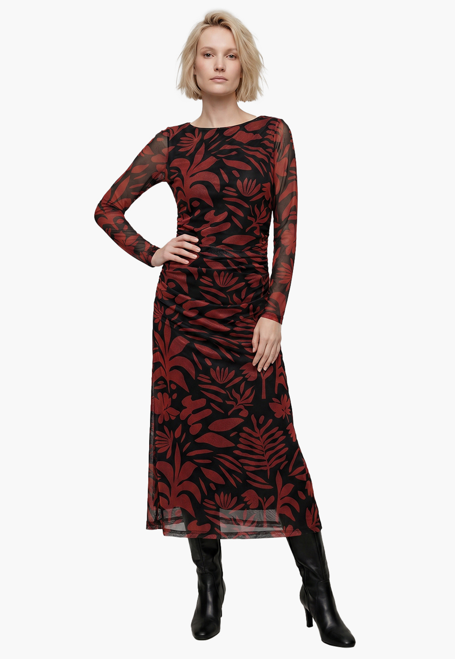 VERO MODA Floral Print Midi Dress-picture-16