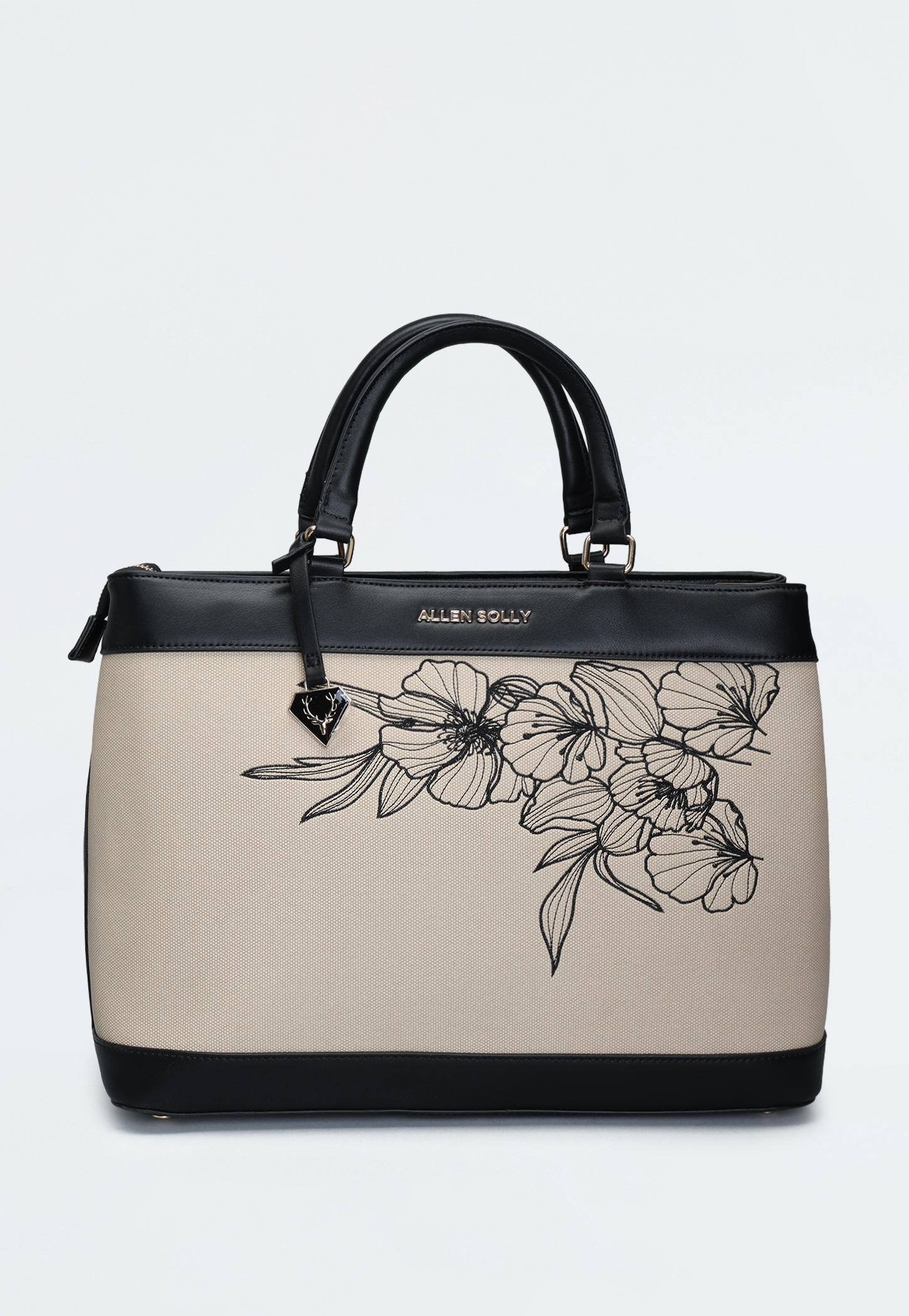 ALLEN SOLLY Floral Print Laptop Bag