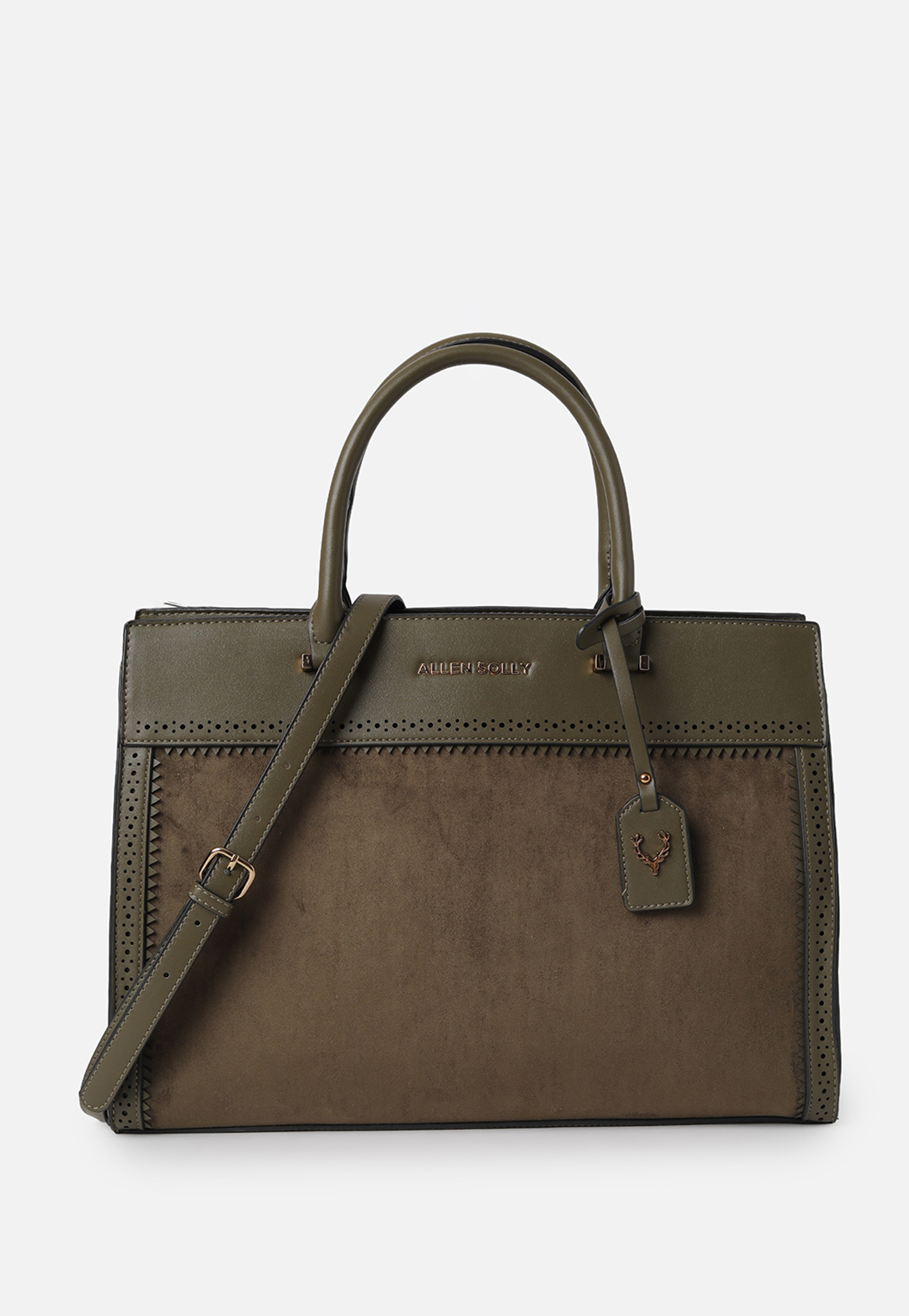 ALLEN SOLLY Solid Laptop Bag