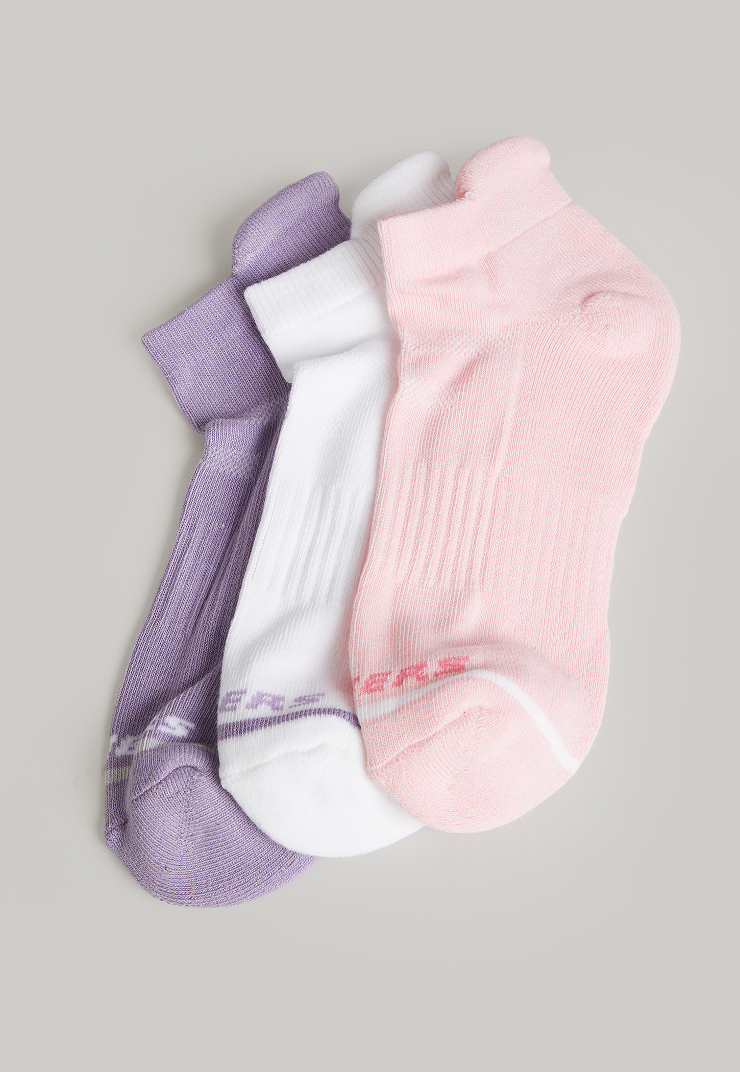 SKECHERS Solid Ankle Length Socks - Pack of 3