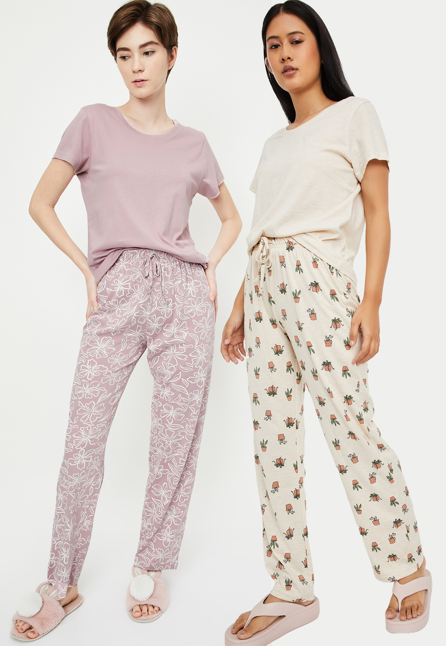 Women Printed PJ Set - Pack of 2-picture-19