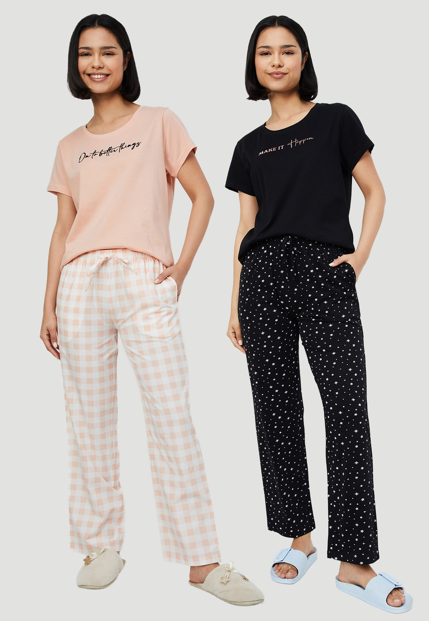 Women Printed PJ Sets - Pack of 2-picture-28
