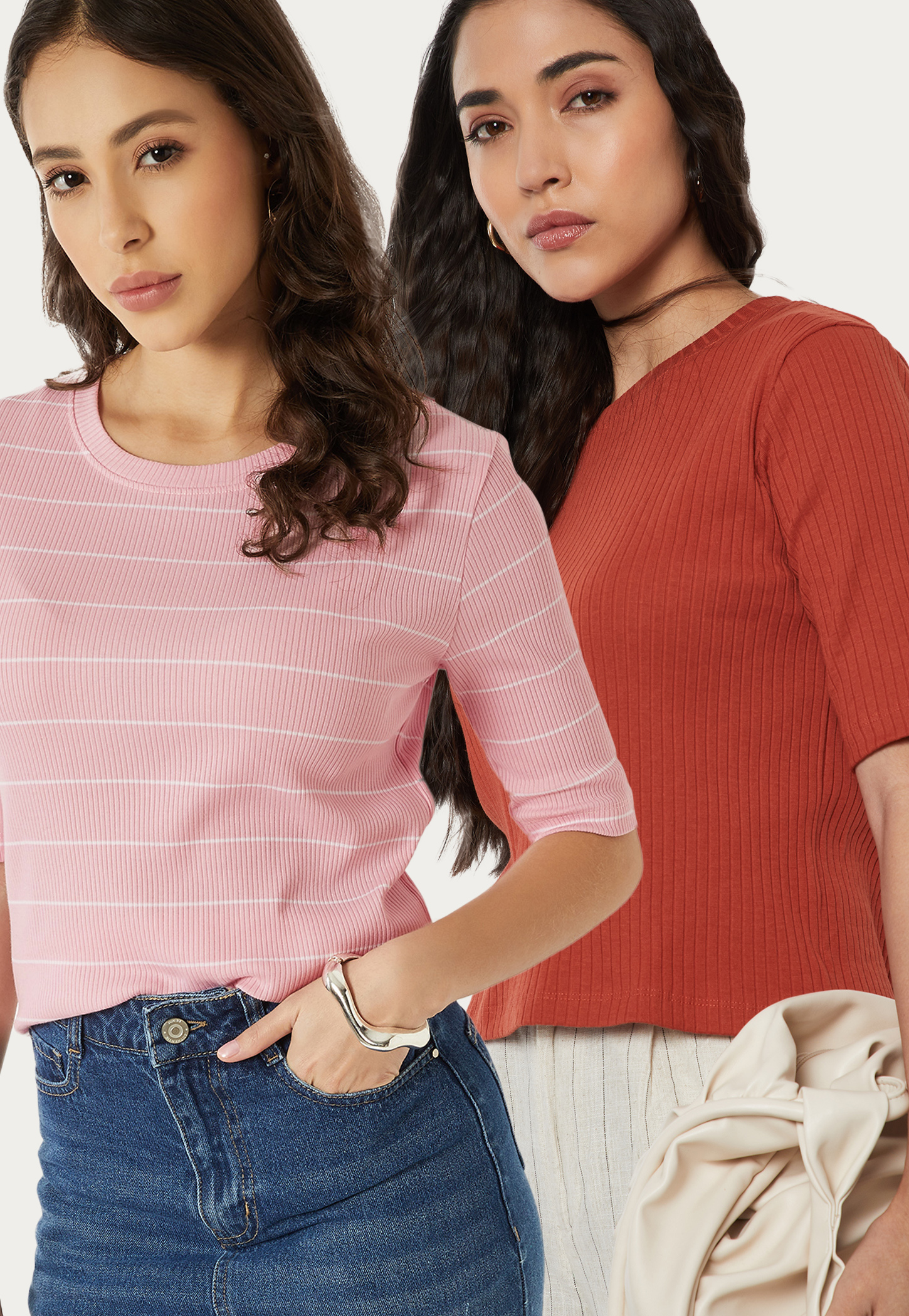 Women Assorted T-shirts - Pack of 2-picture-42