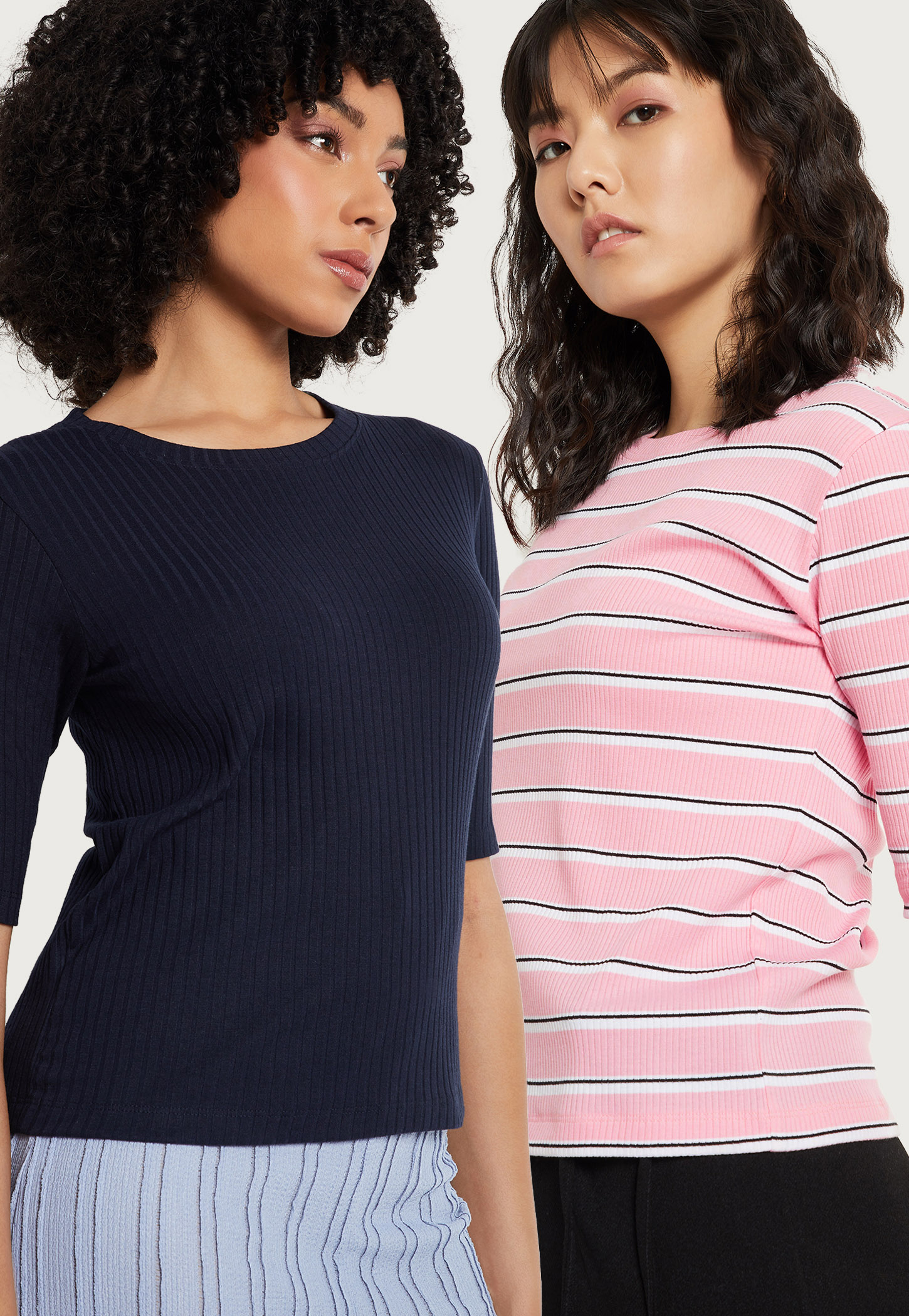 Women Assorted T-shirt - Pack of 2-picture-37