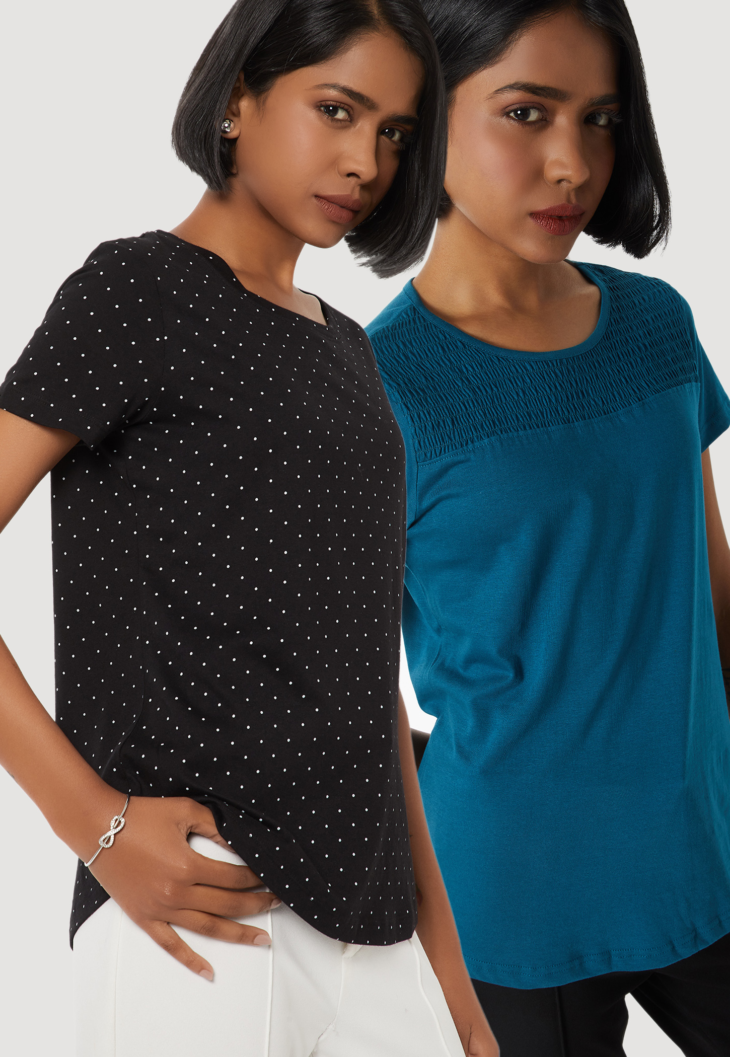Women Assorted T-shirt - Pack of 2-picture-42