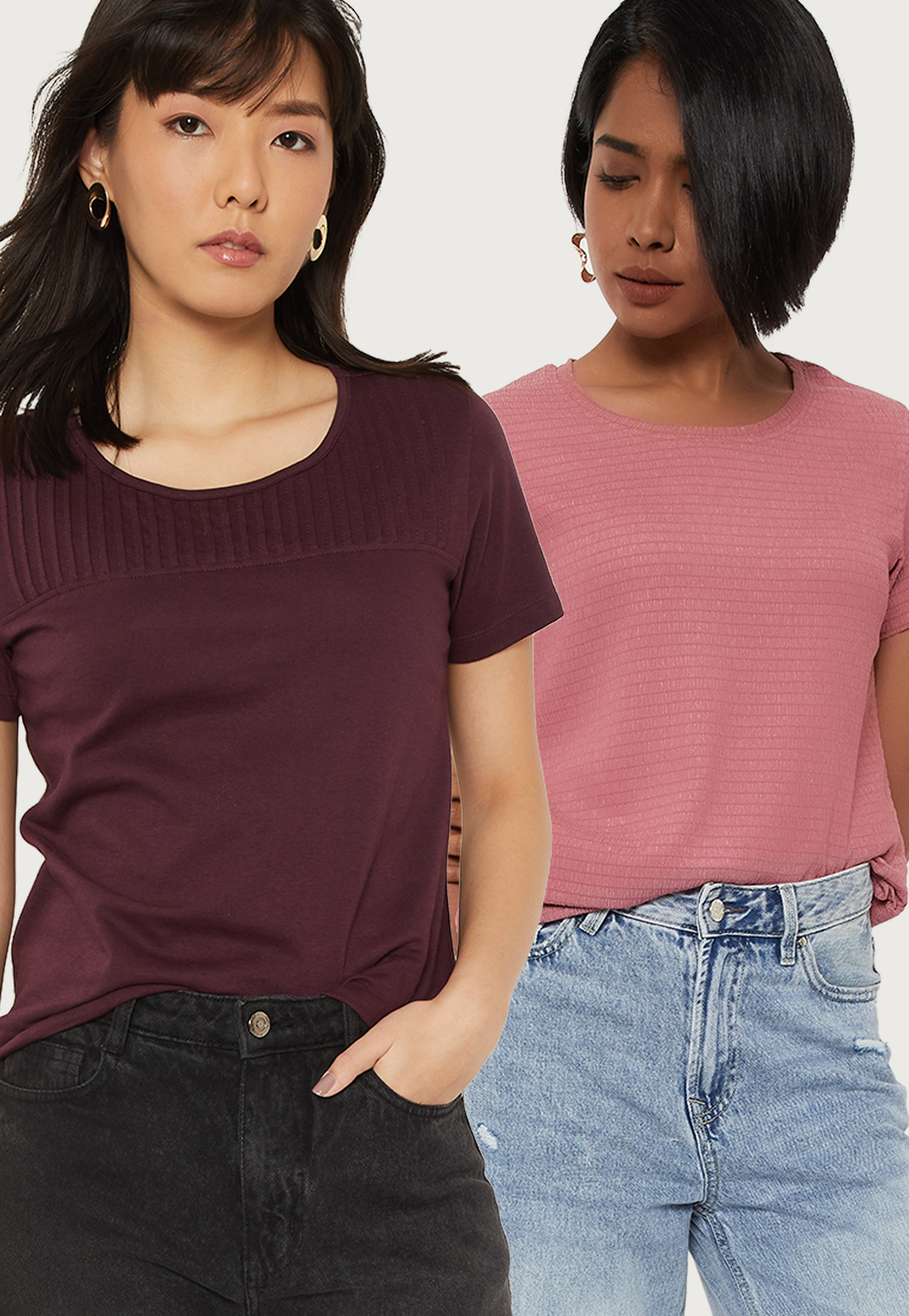 Women Assorted T-shirt - Pack of 2-picture-40