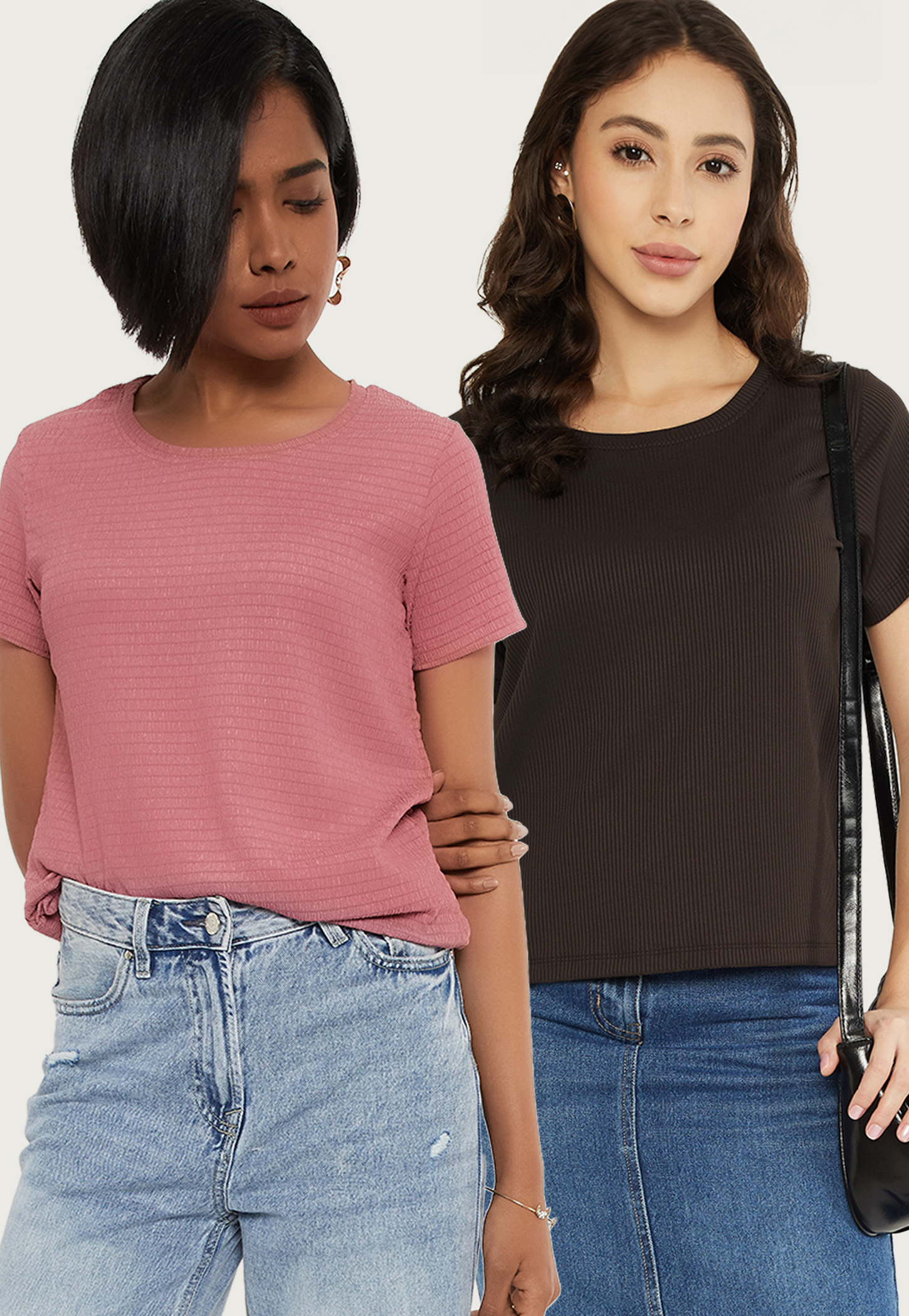 Women Ribbed T-shirt - Pack of 2-picture-20