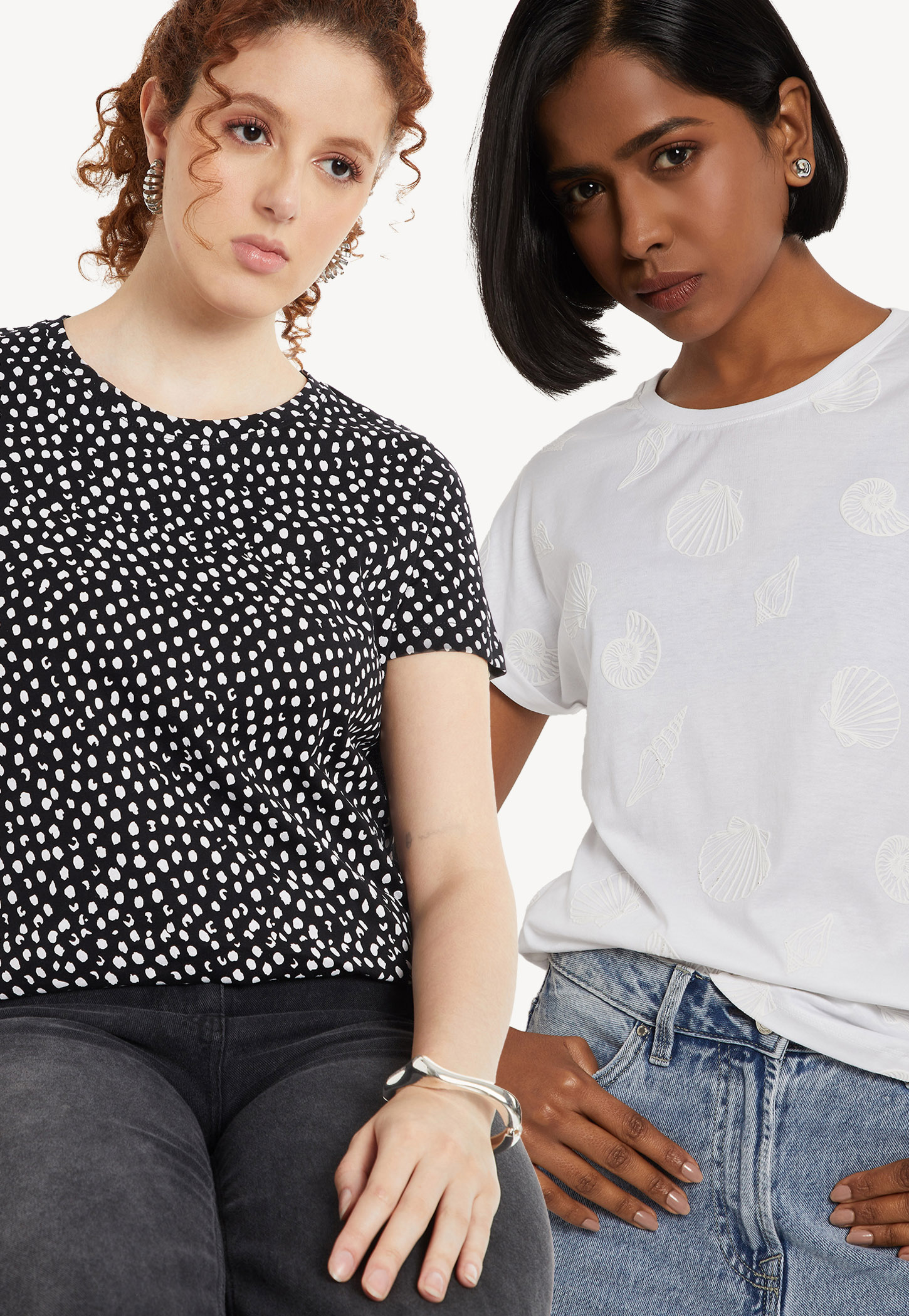 Women Printed T-shirt - Pack of 2-image-4