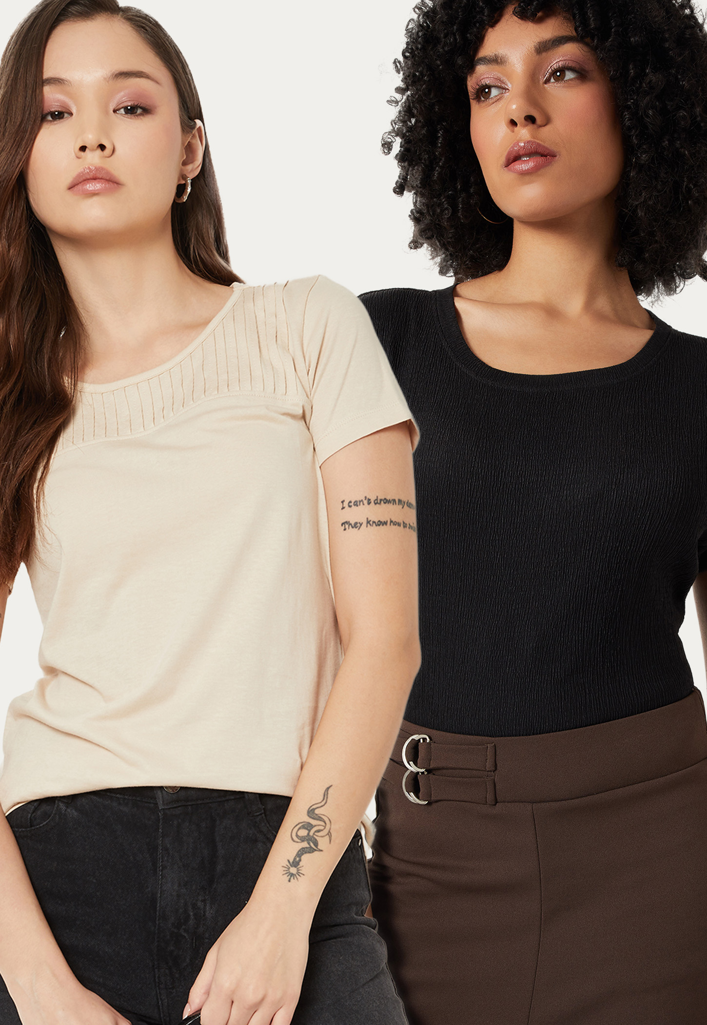 Women Assorted T-shirt - Pack of 2-picture-37