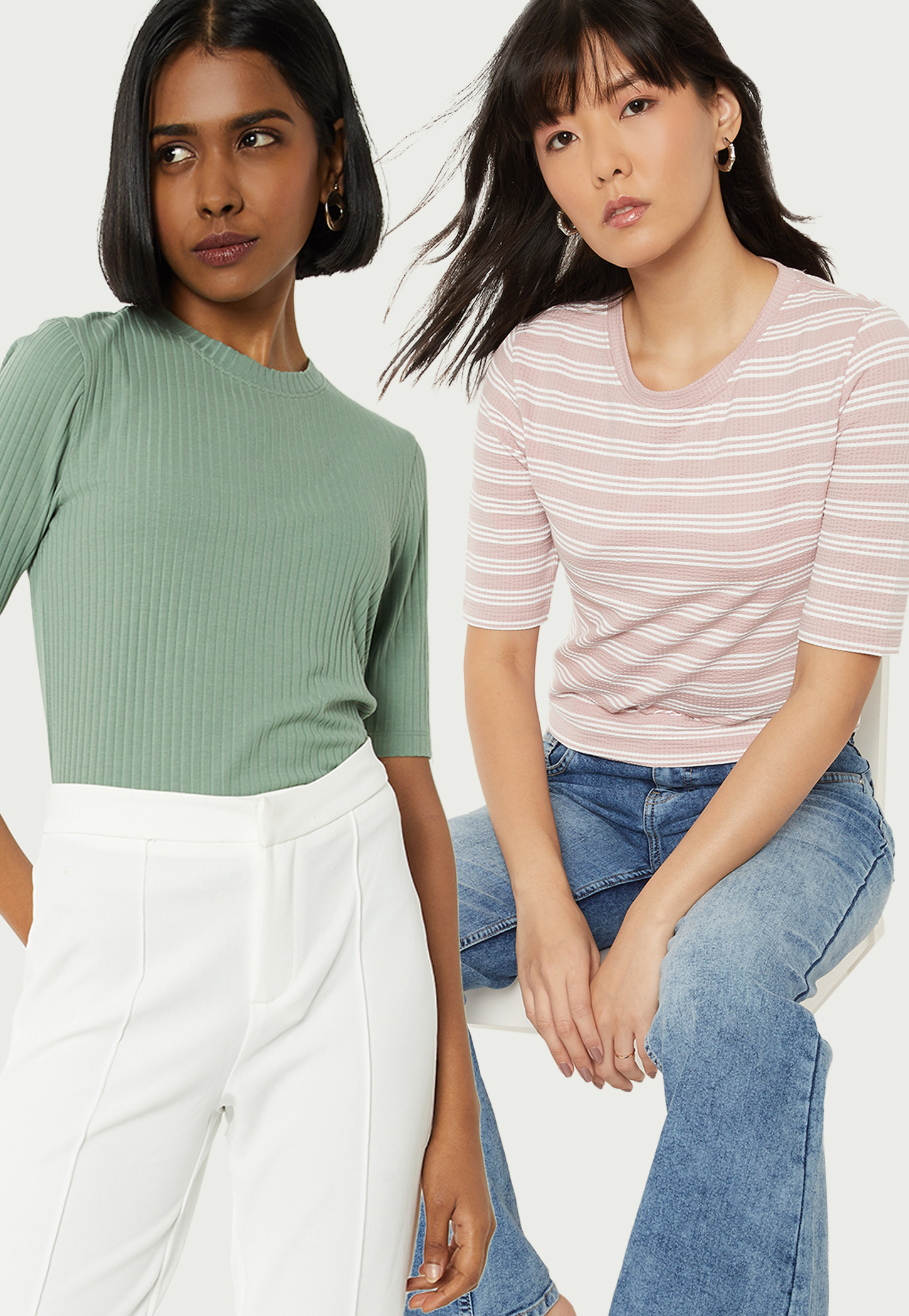 Women Printed T-shirt - Pack of 2-image-8