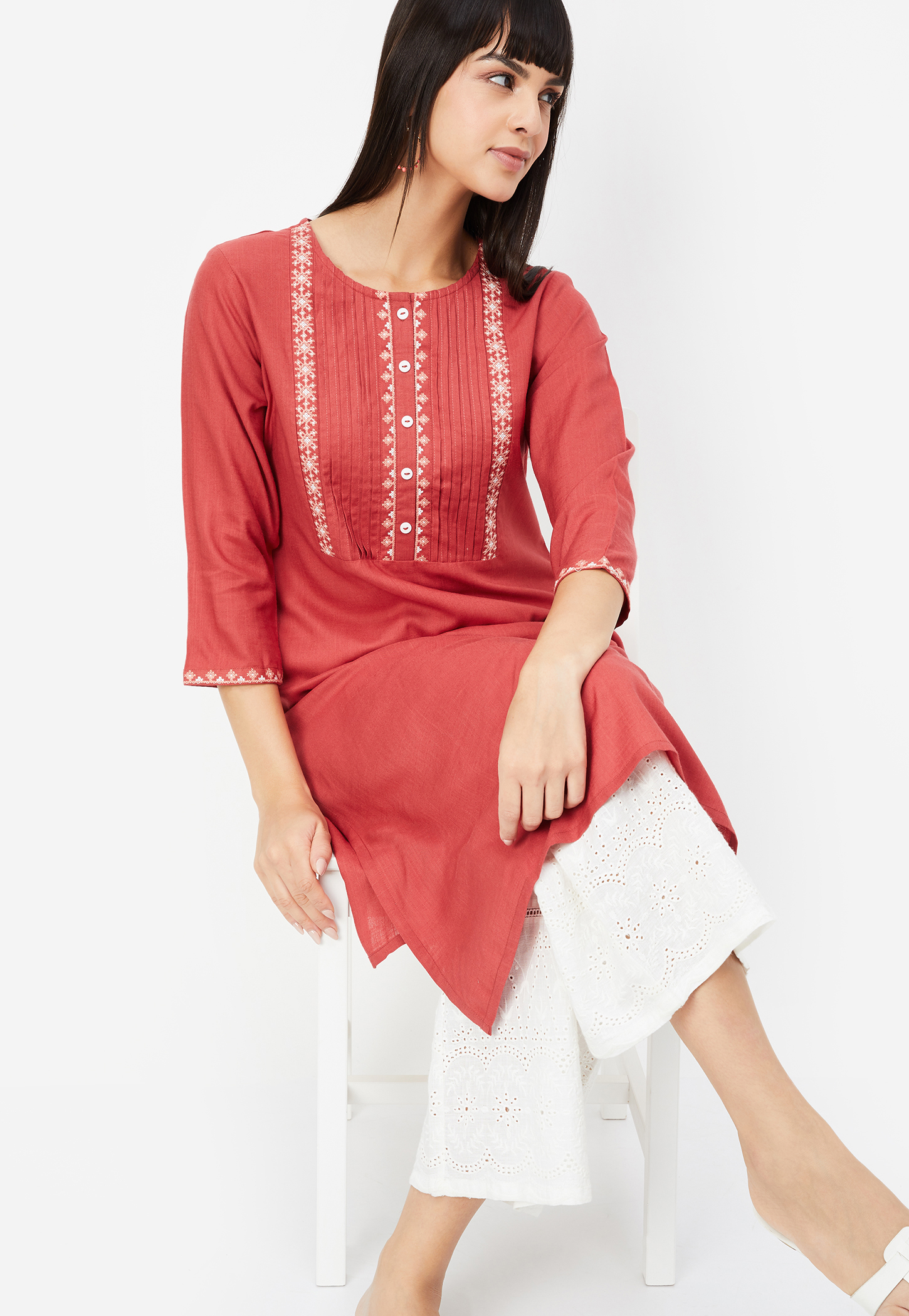 Women Embroidered Straight Kurta-picture-17