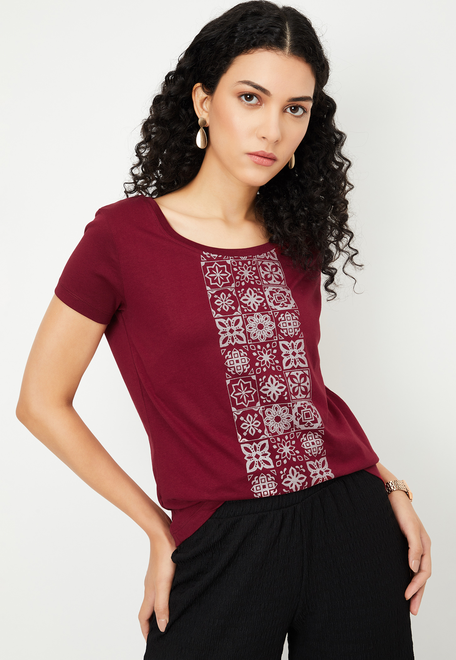 Women Graphic Printed T-shirt-picture-36