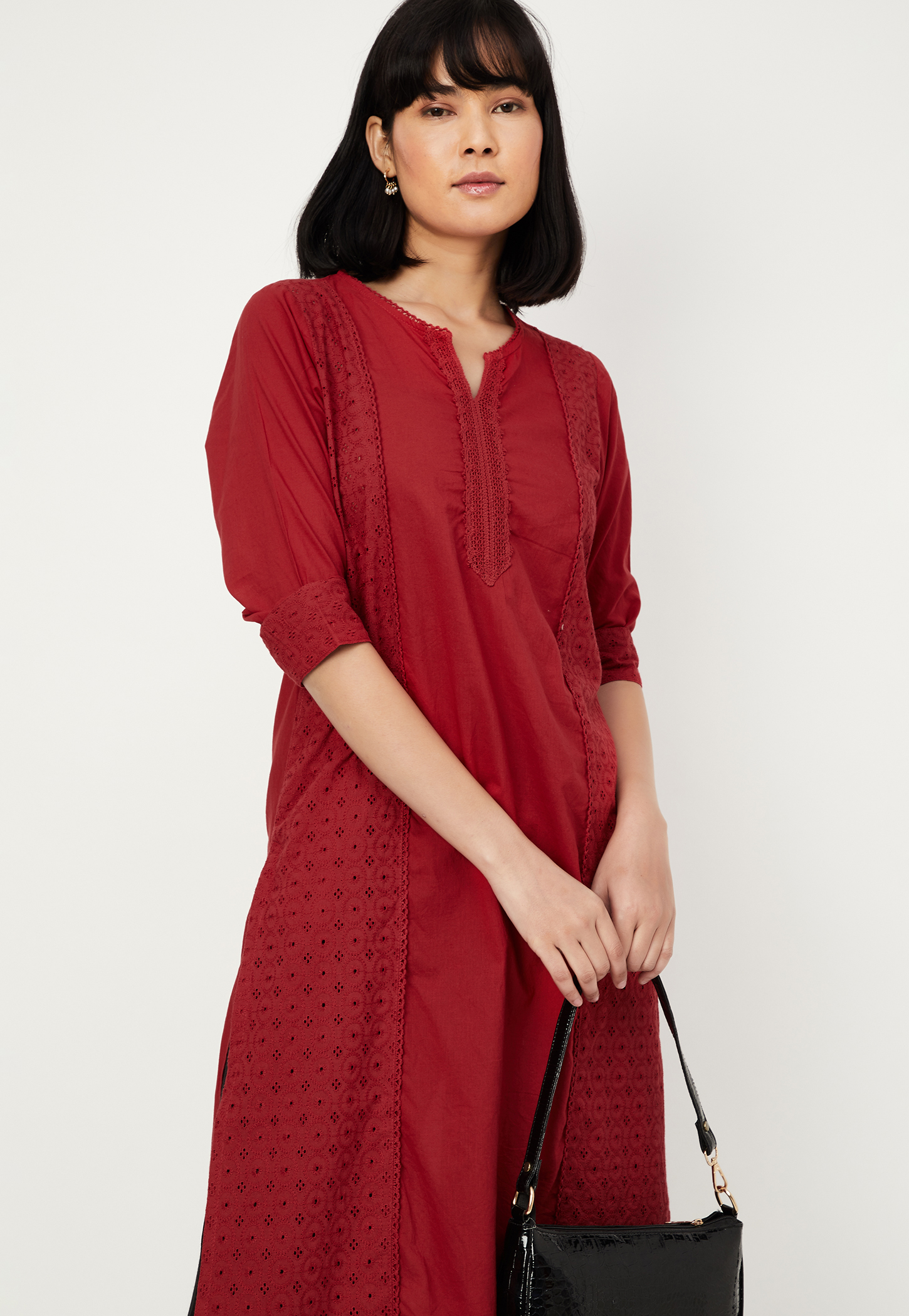 Women Schiffli Straight Kurta-picture-32