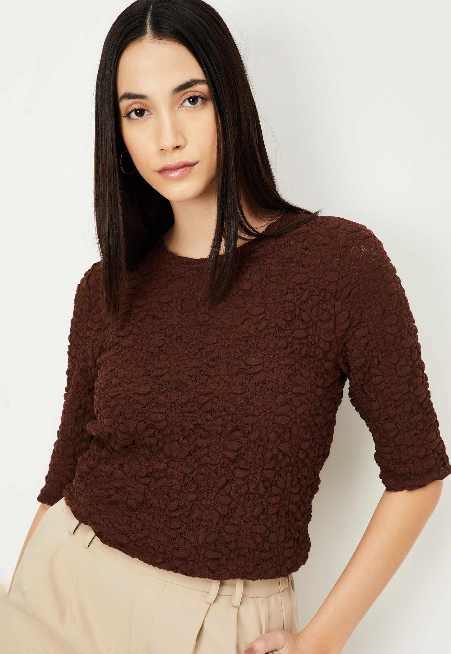 Women Textured Casual Top-picture-14