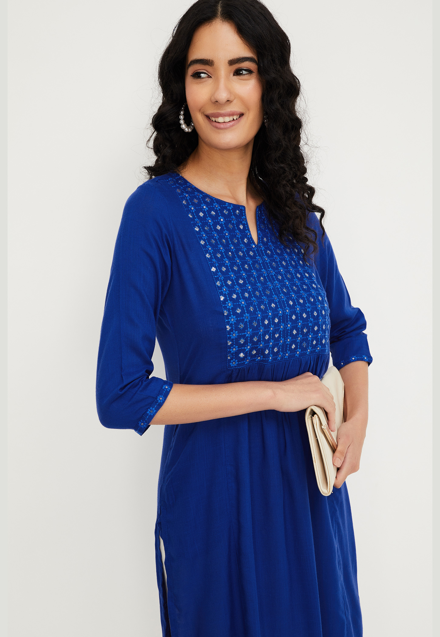 Women Sequinned Straight Kurta-picture-20