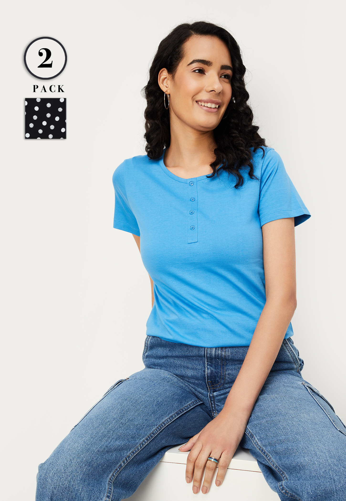 Women Assorted T-shirt - Pack of 2-picture-51