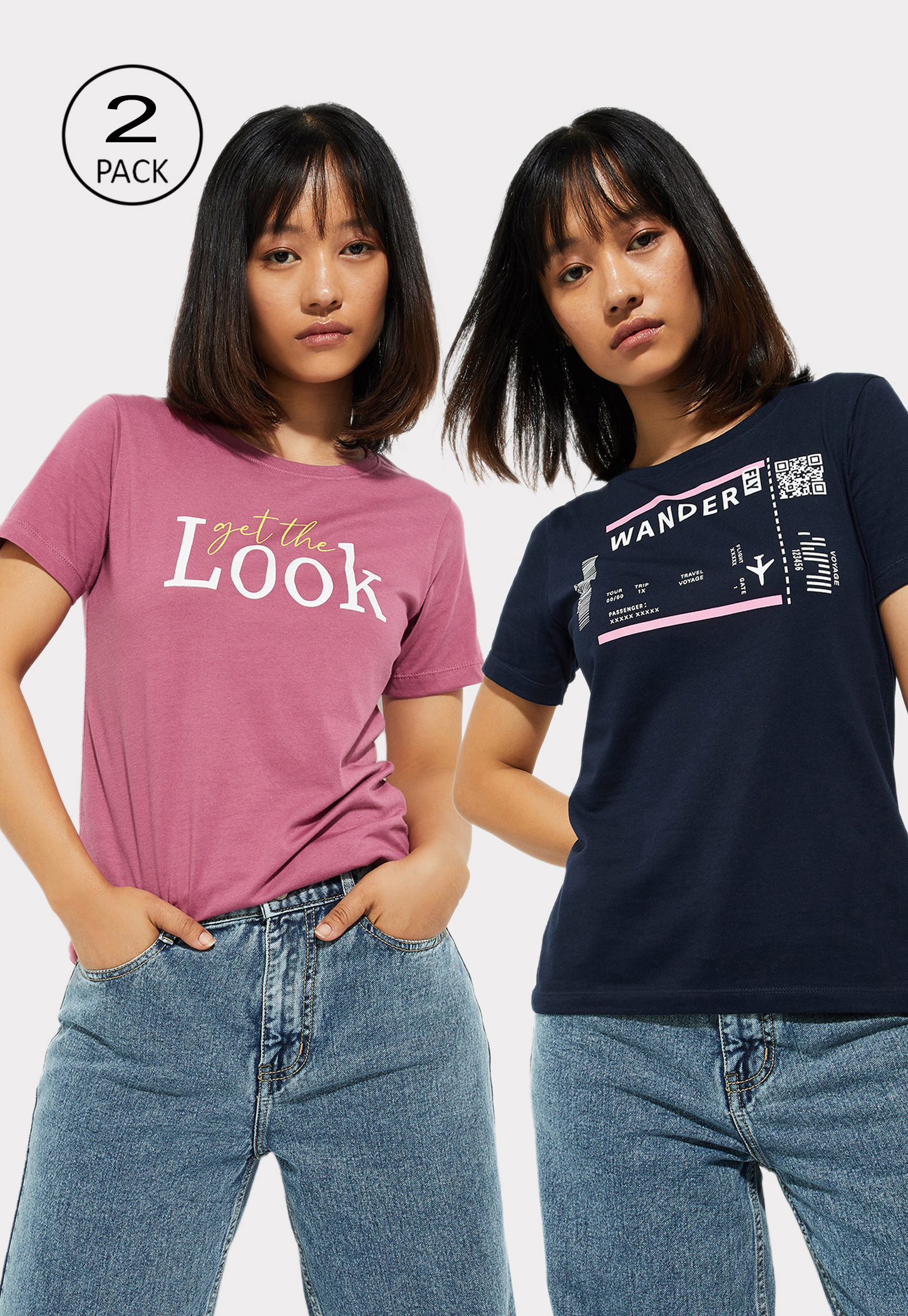 URB_N Women Graphic Printed T-shirt - Pack of 2-image-11