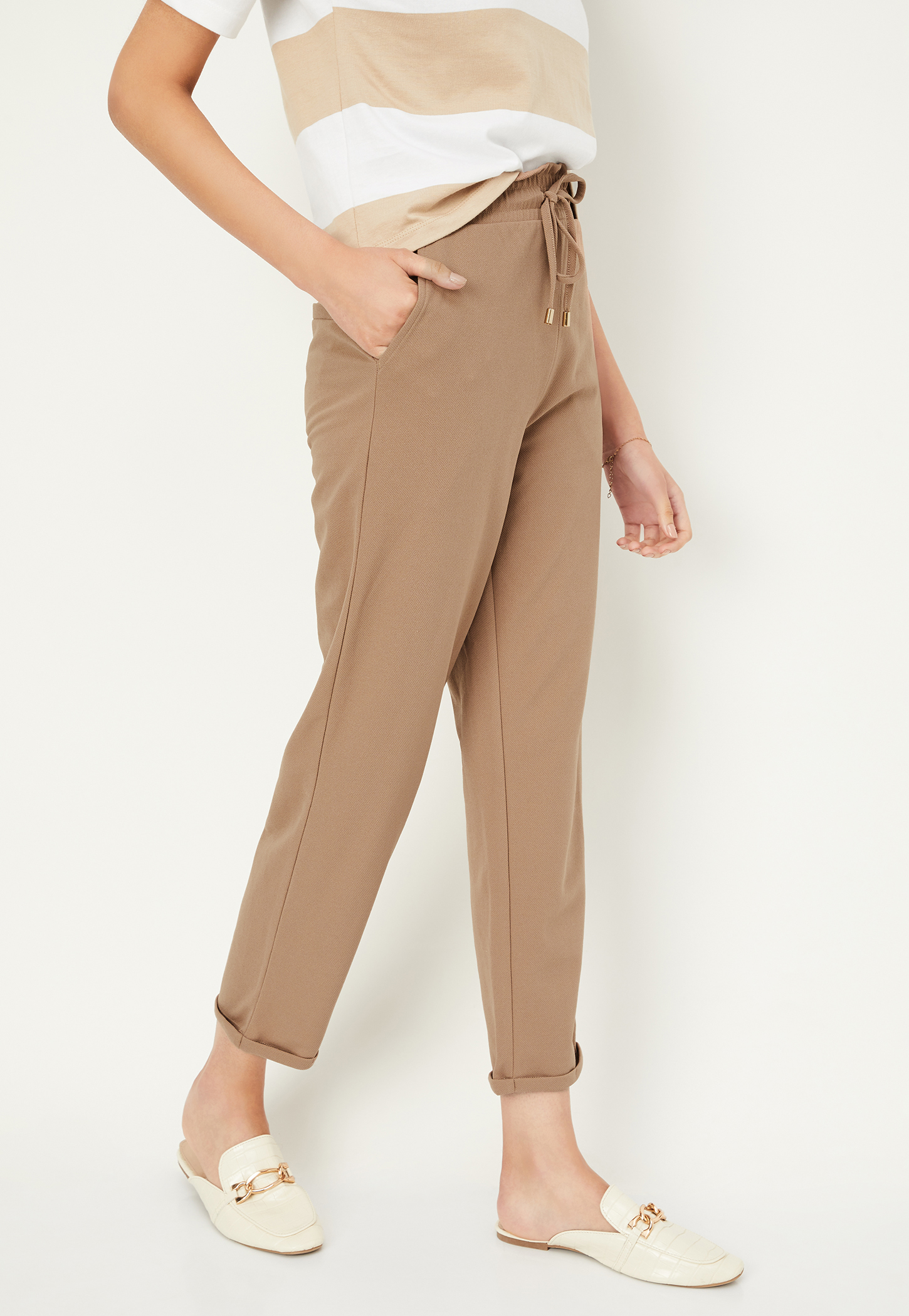 Kalki x Max Women Solid Knit Trousers-picture-22
