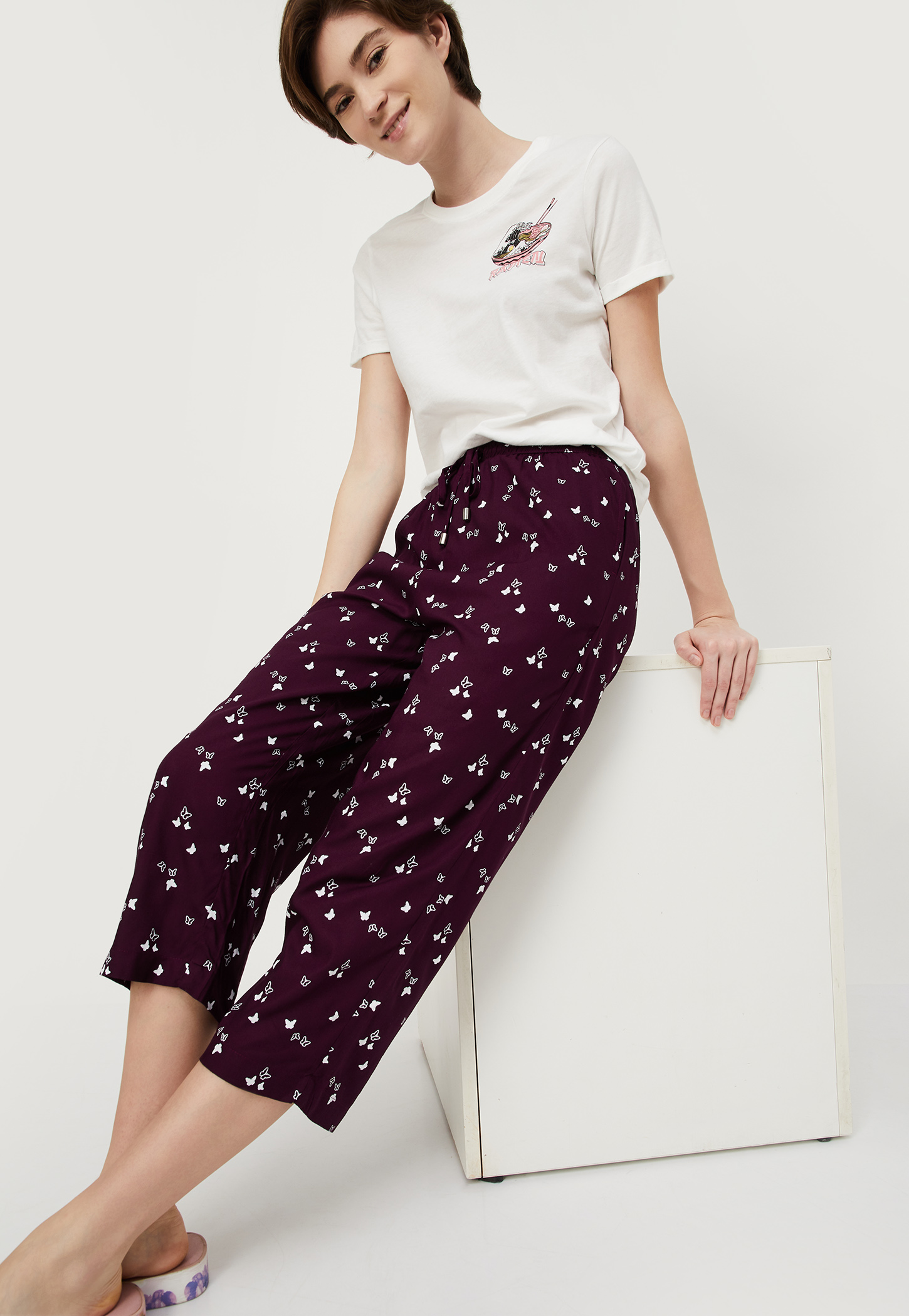 Women Quirky Printed Capris-image-47