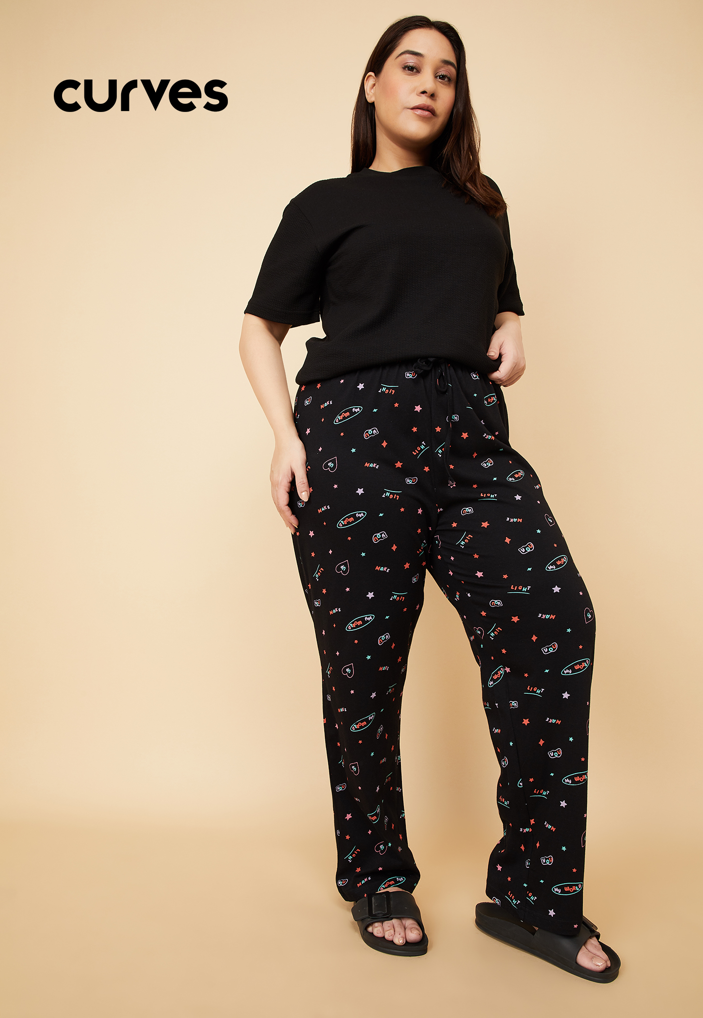 Women Printed Knit Pyjamas-picture-31