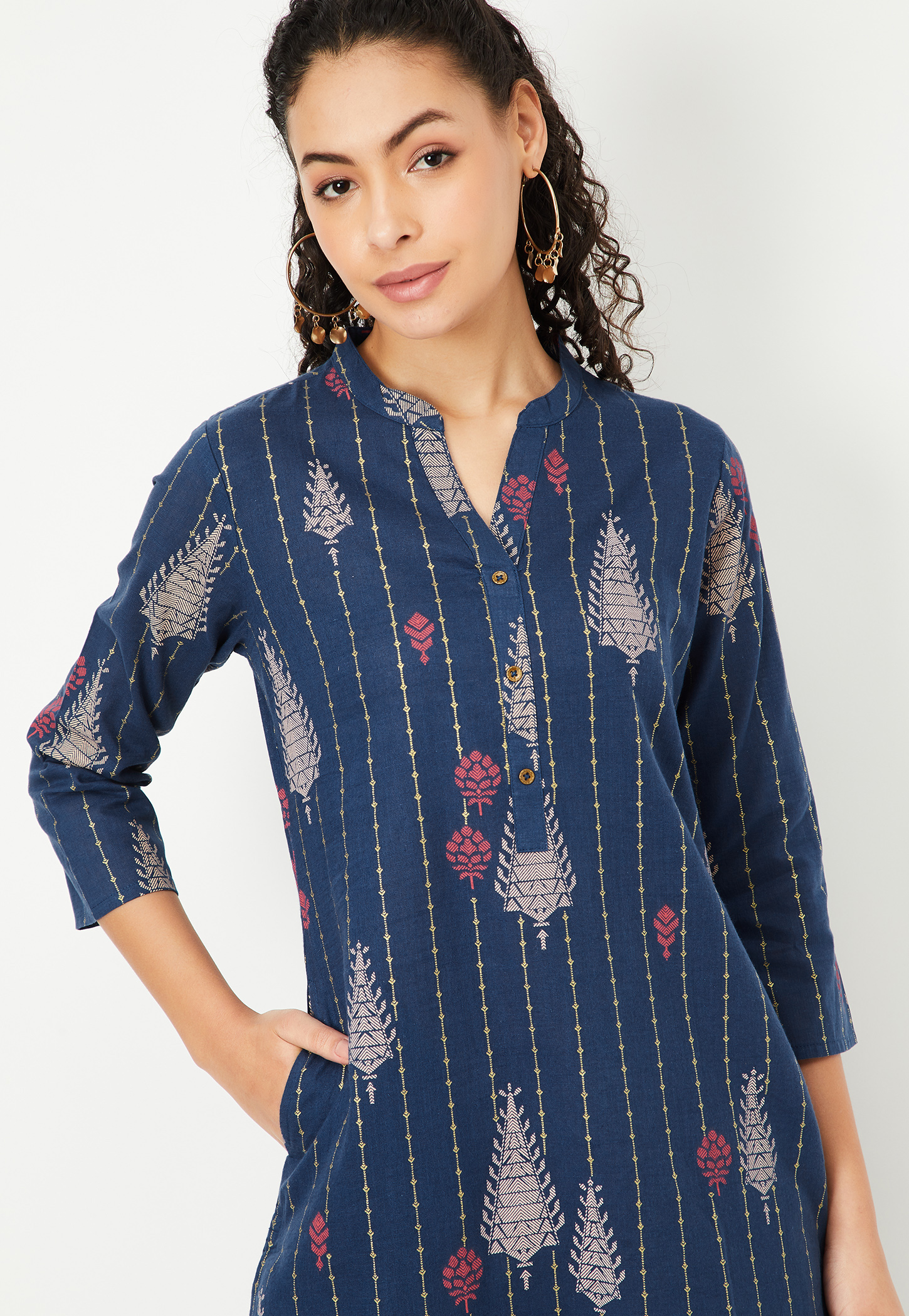 Women Printed Straight Kurta-image-8