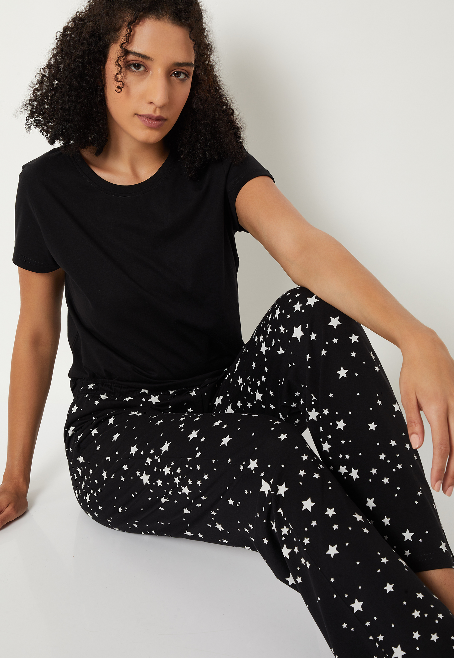 Women Star Print PJ Set-picture-48