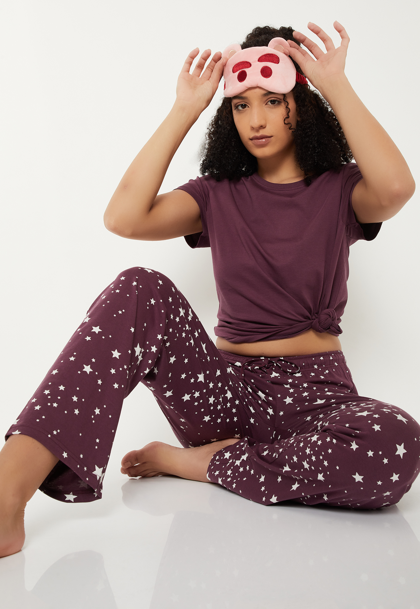 Women Star Print PJ Set-picture-48
