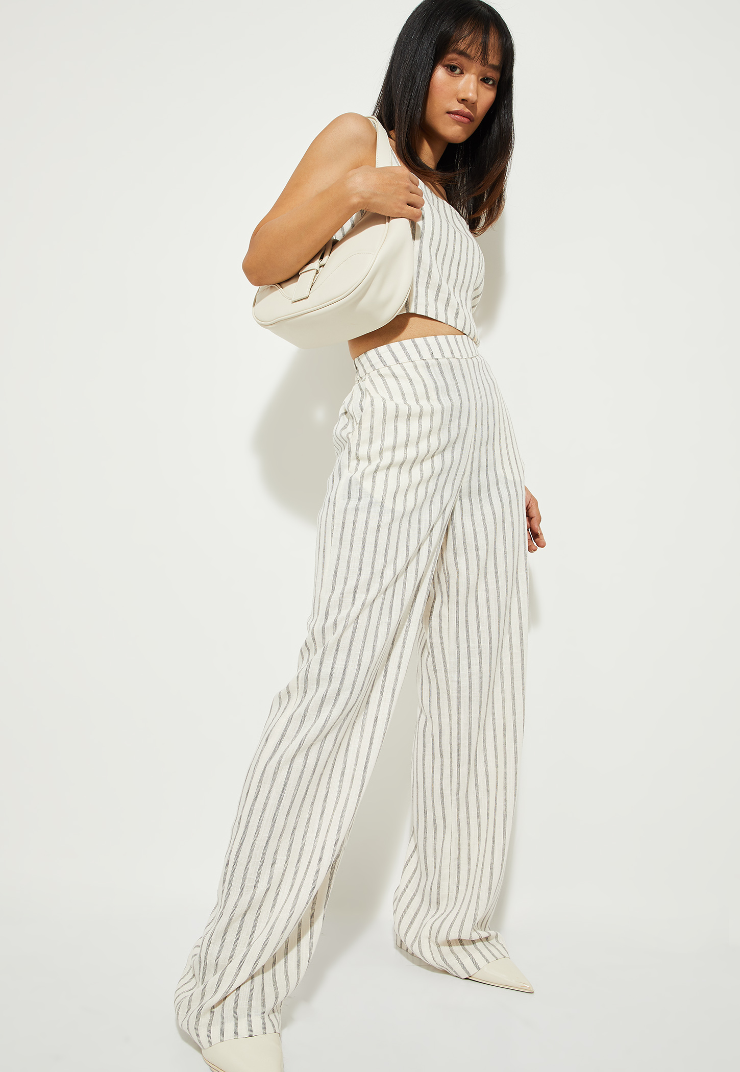 ALAYA F x URB_N Women Striped Wide Leg Trousers-picture-19