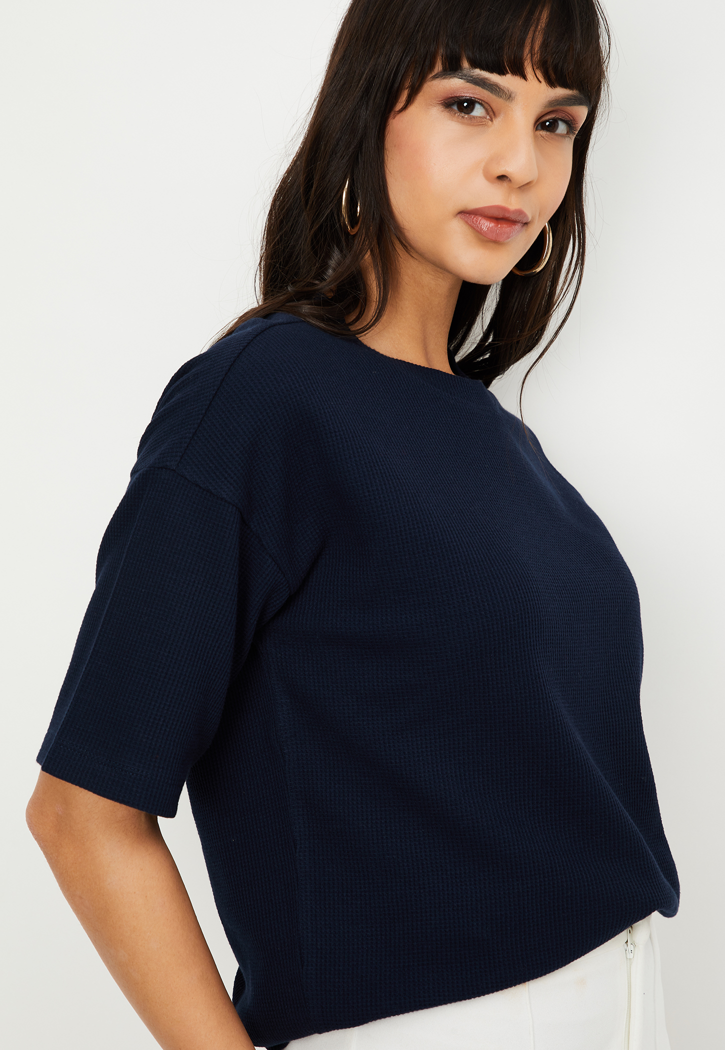 Women Textured T-shirt-picture-53
