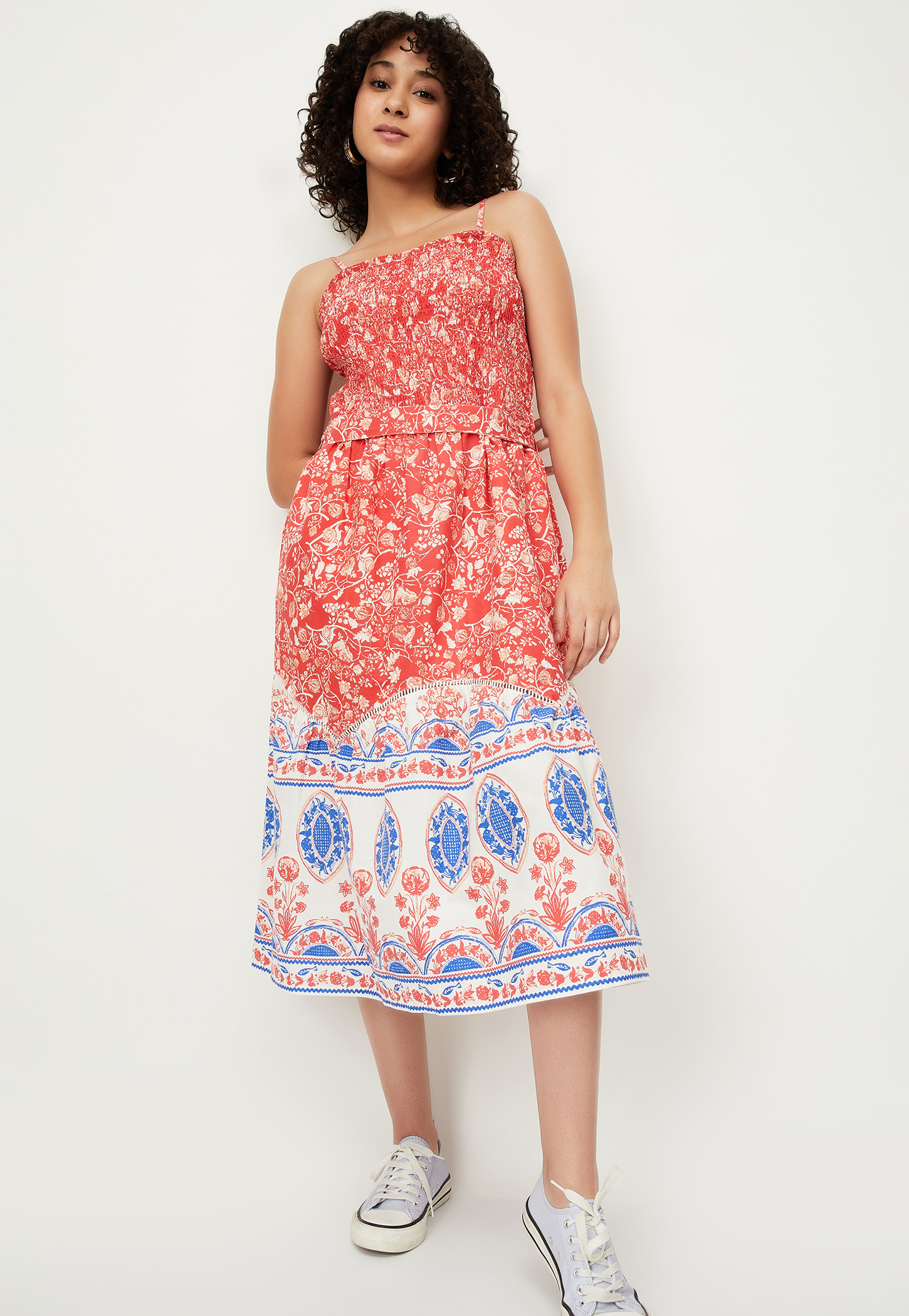 Kalki x Max Women Printed A-line Dress-picture-31